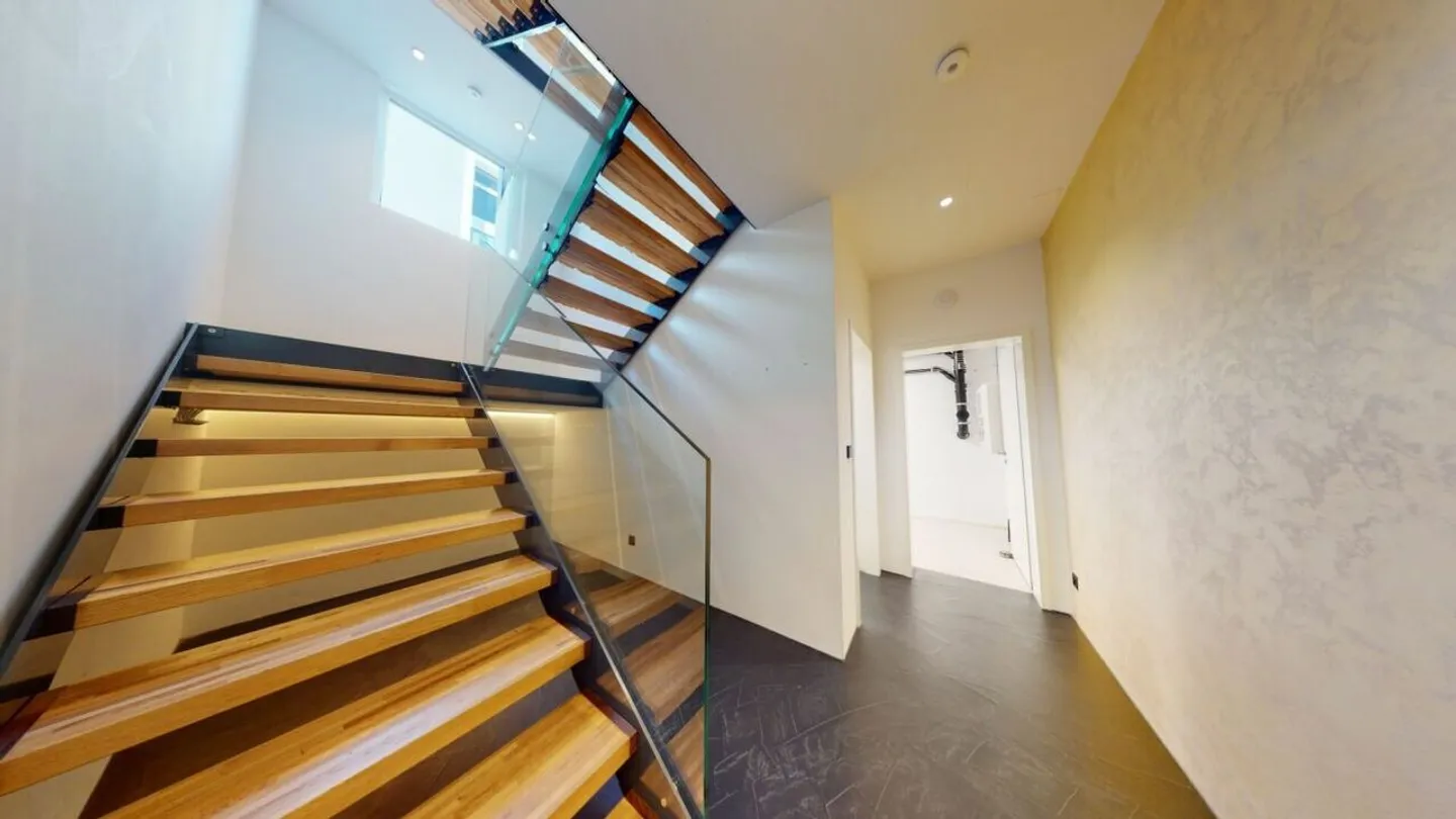 High-quality 6.5-room semi-detached house with cozy wellness garden - Photo 4 of 13