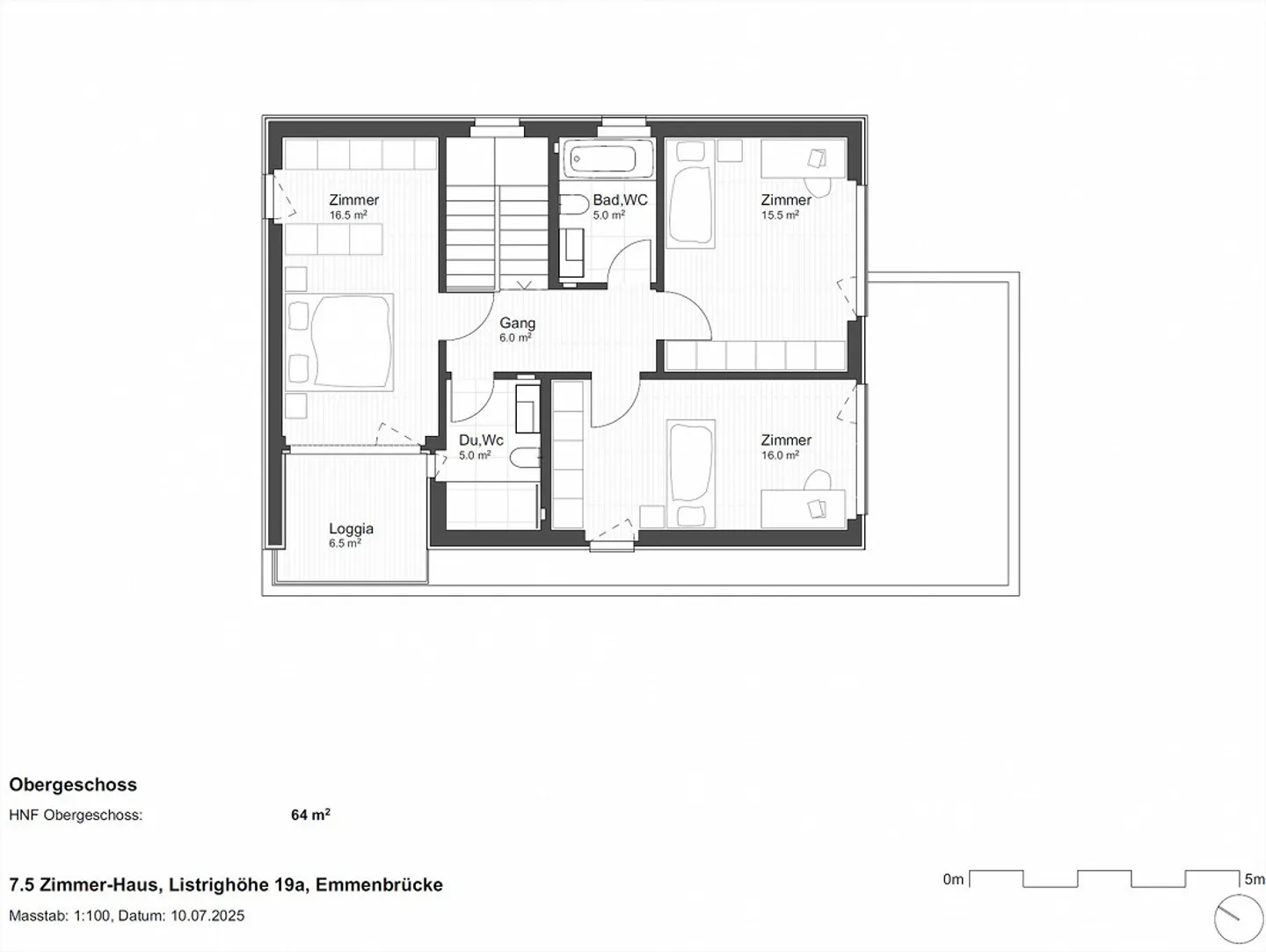 7.5-Zimmer-Einfamilienhaus im Listrigquartier – Erstbezug an exklusive - Foto 4 von 6