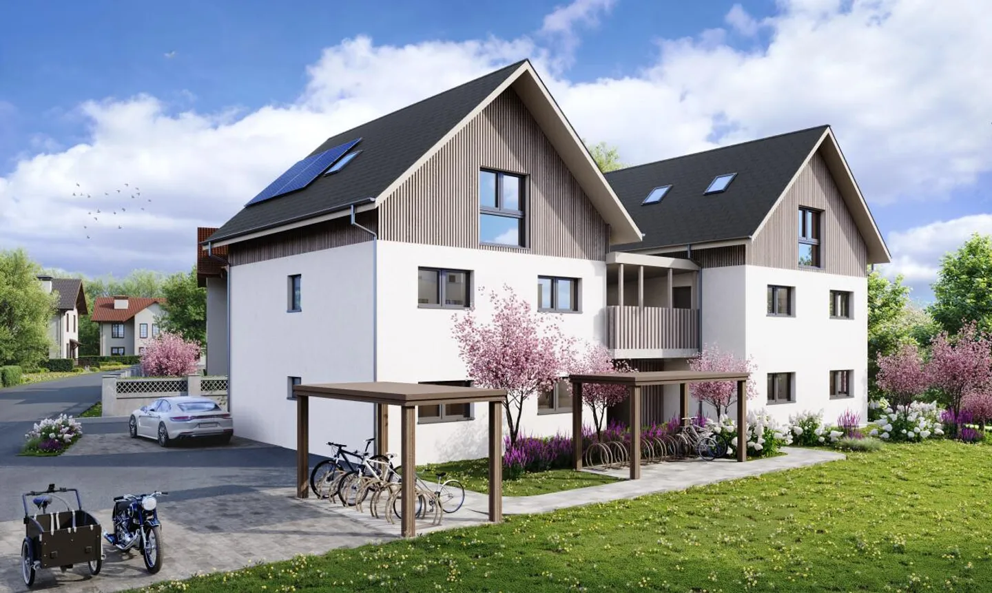 Moderna casa bifamiliare con vista lago a Chailly! - Foto 3 di 9