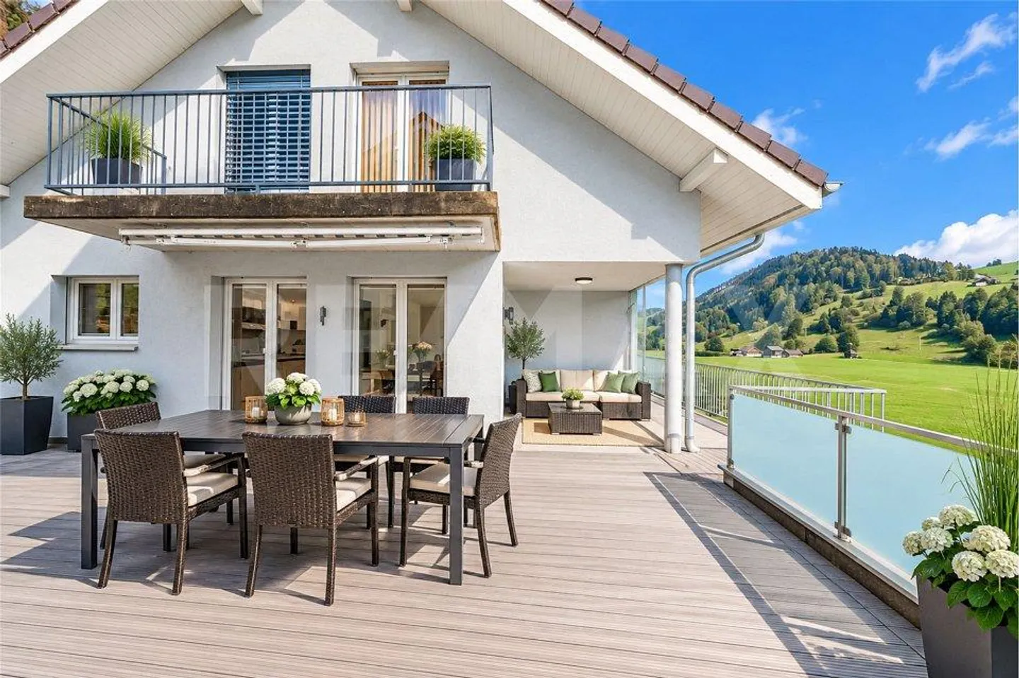 Obbürgen-Stansstad : maison individuelle de 5 pièces au milieu de la plus belle nature... - Photo 4 sur 13