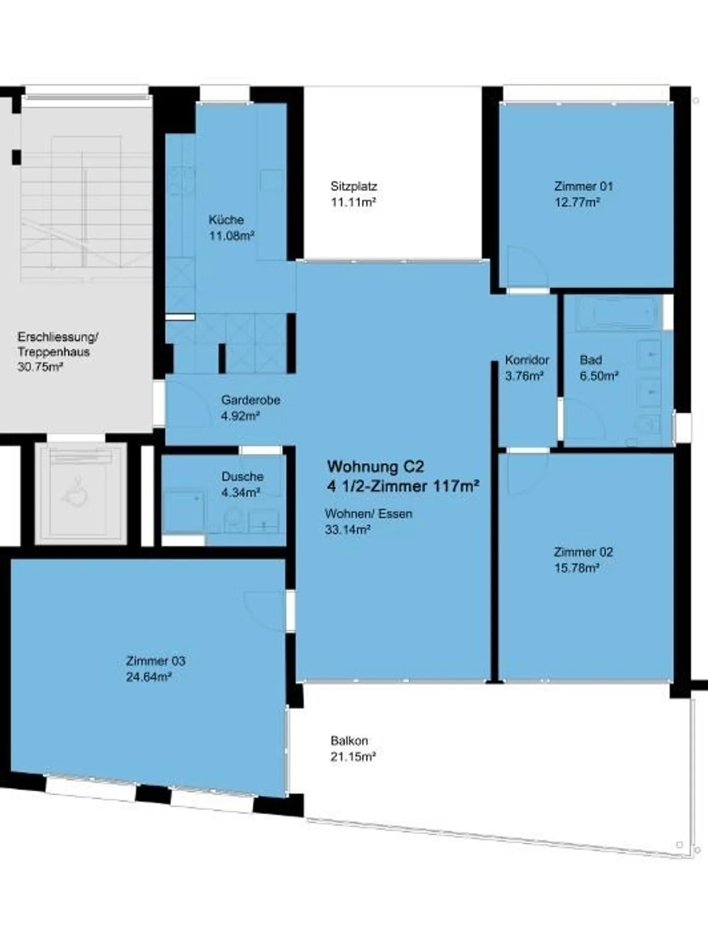 Appartamento luminoso di 4,5 stanze in affitto nell'Oberland - Foto 8 di 8