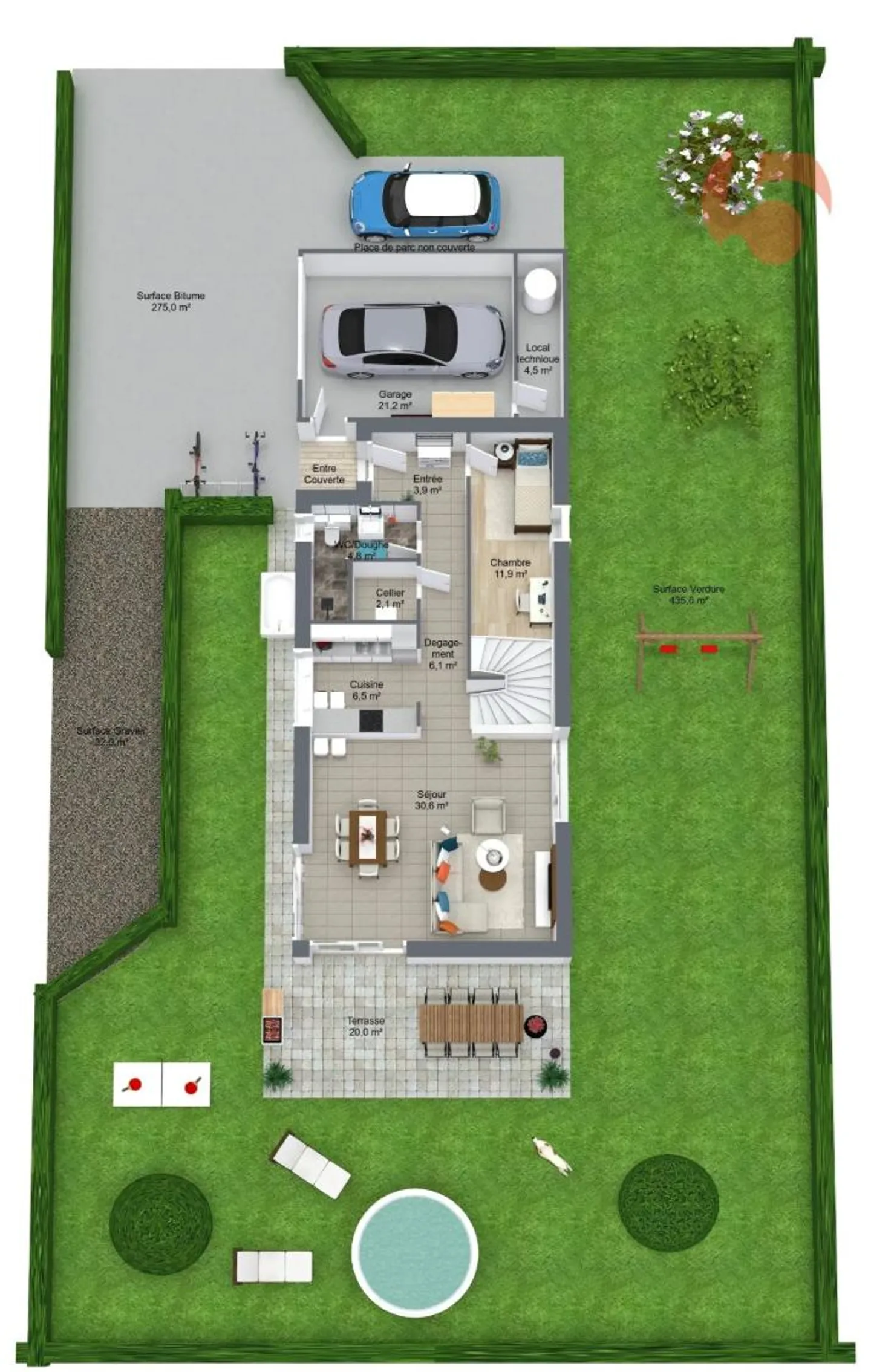 NEW BUILD BUSINESS DETACHED HOUSE 5.5 ROOMS - Photo 5 of 7