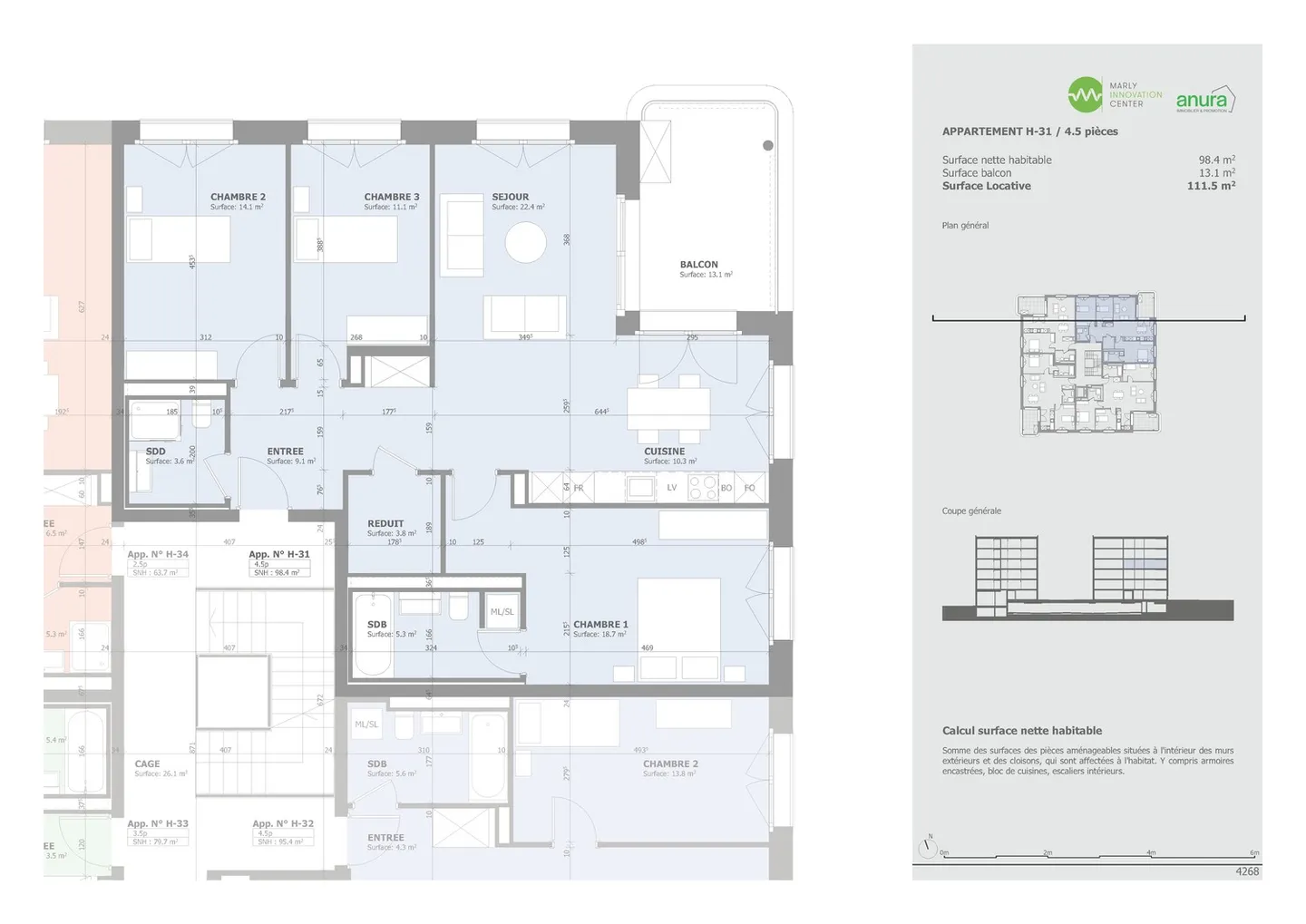 Magnifique appartement de 4,5 pièces à louer à Marly ! - Photo 13 sur 13