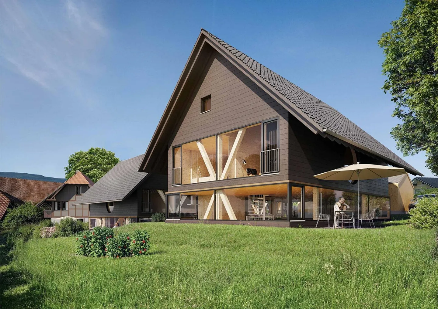 NOUVEAU PROJET DE CONSTRUCTION «FLAMMER DÖRFLI» À OBERWIL PRÈS DE BÜREN - Photo 1 sur 5