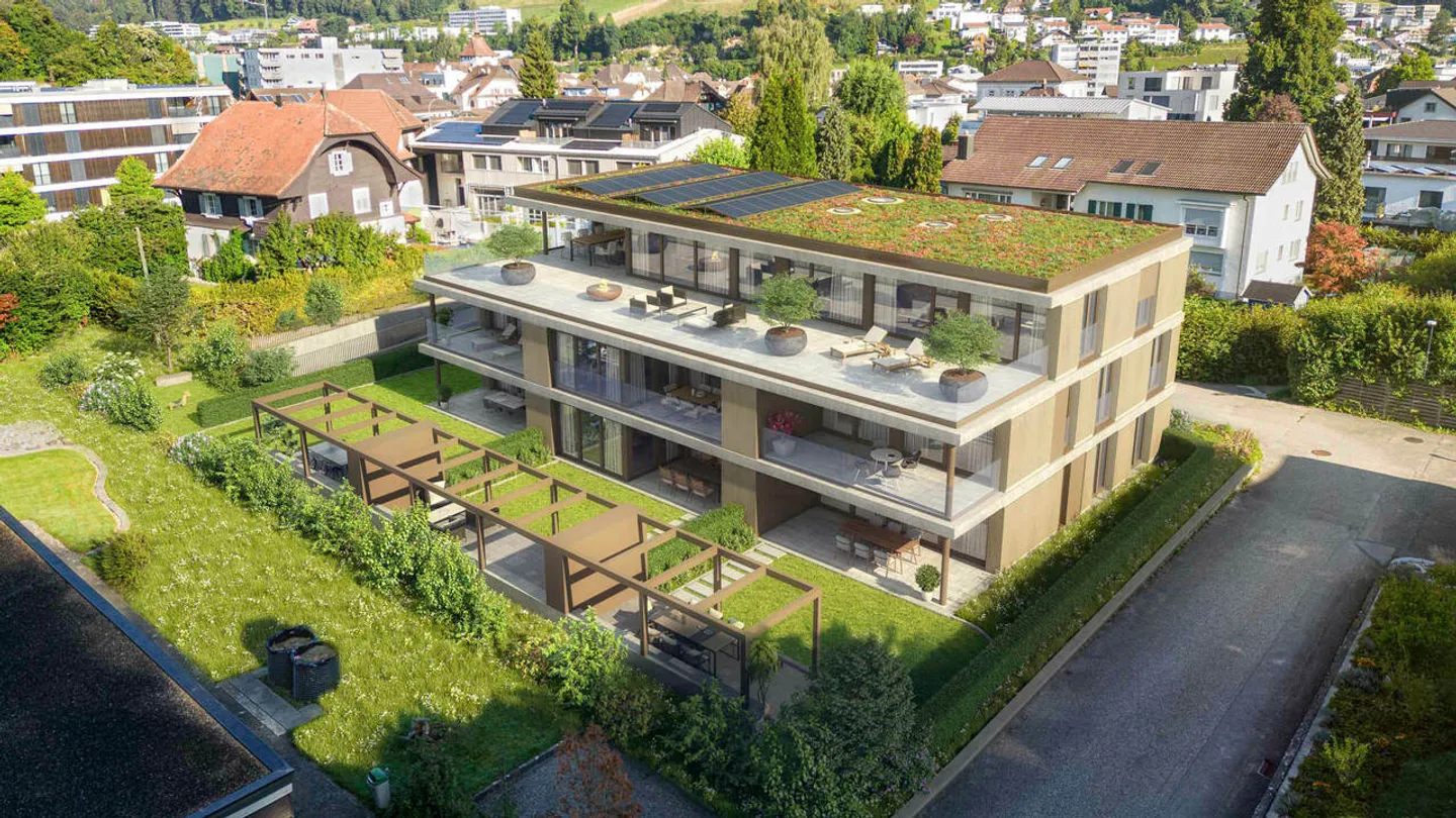 Schöne 3½-Zimmer Wohnung mit gedeckter Terrasse - Foto 2 von 8
