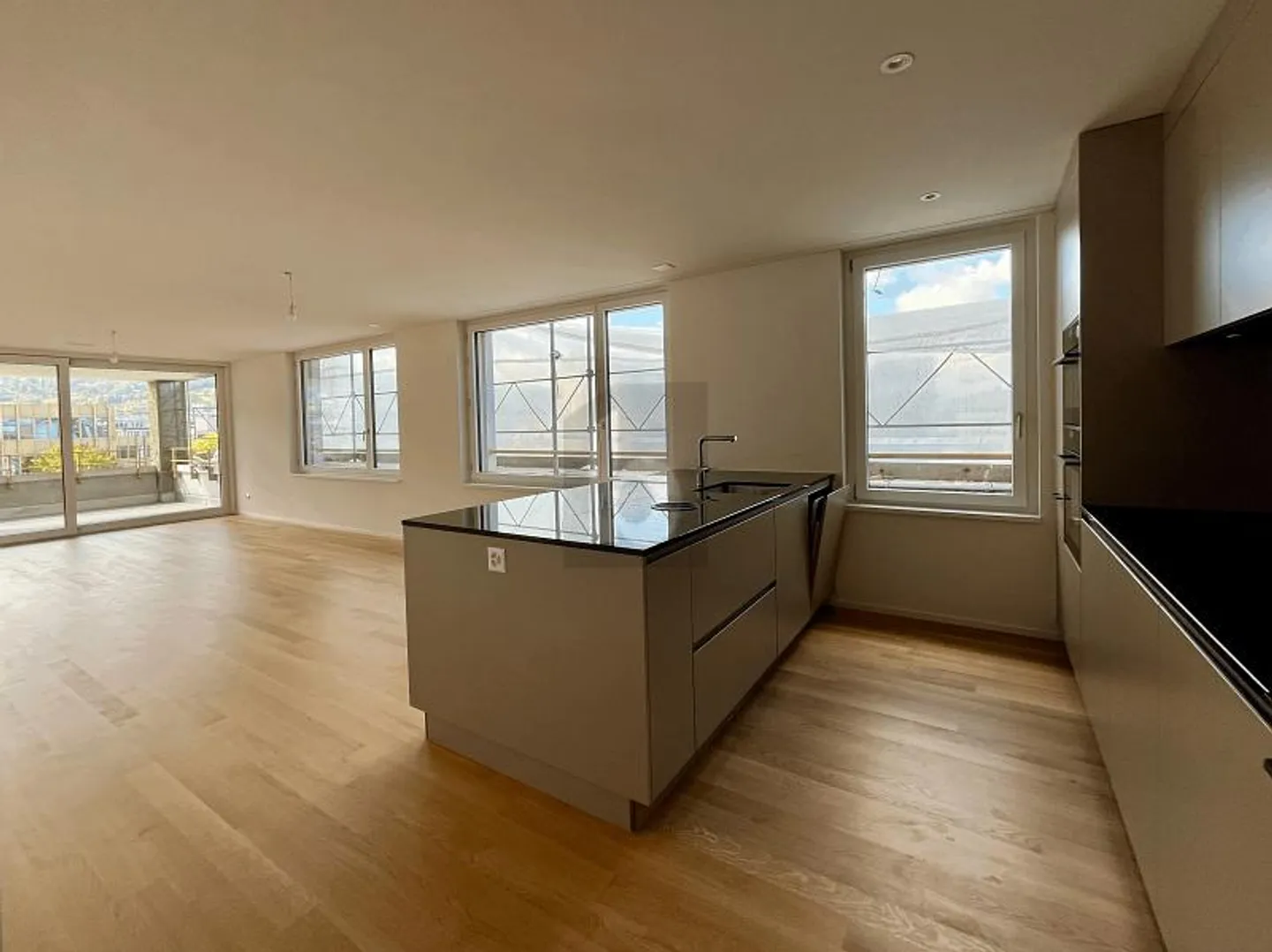 ERSTBEZUG: GROSSER BALKON, SICHT AUF DEN ÜETLIBERG - Foto 2 di 6