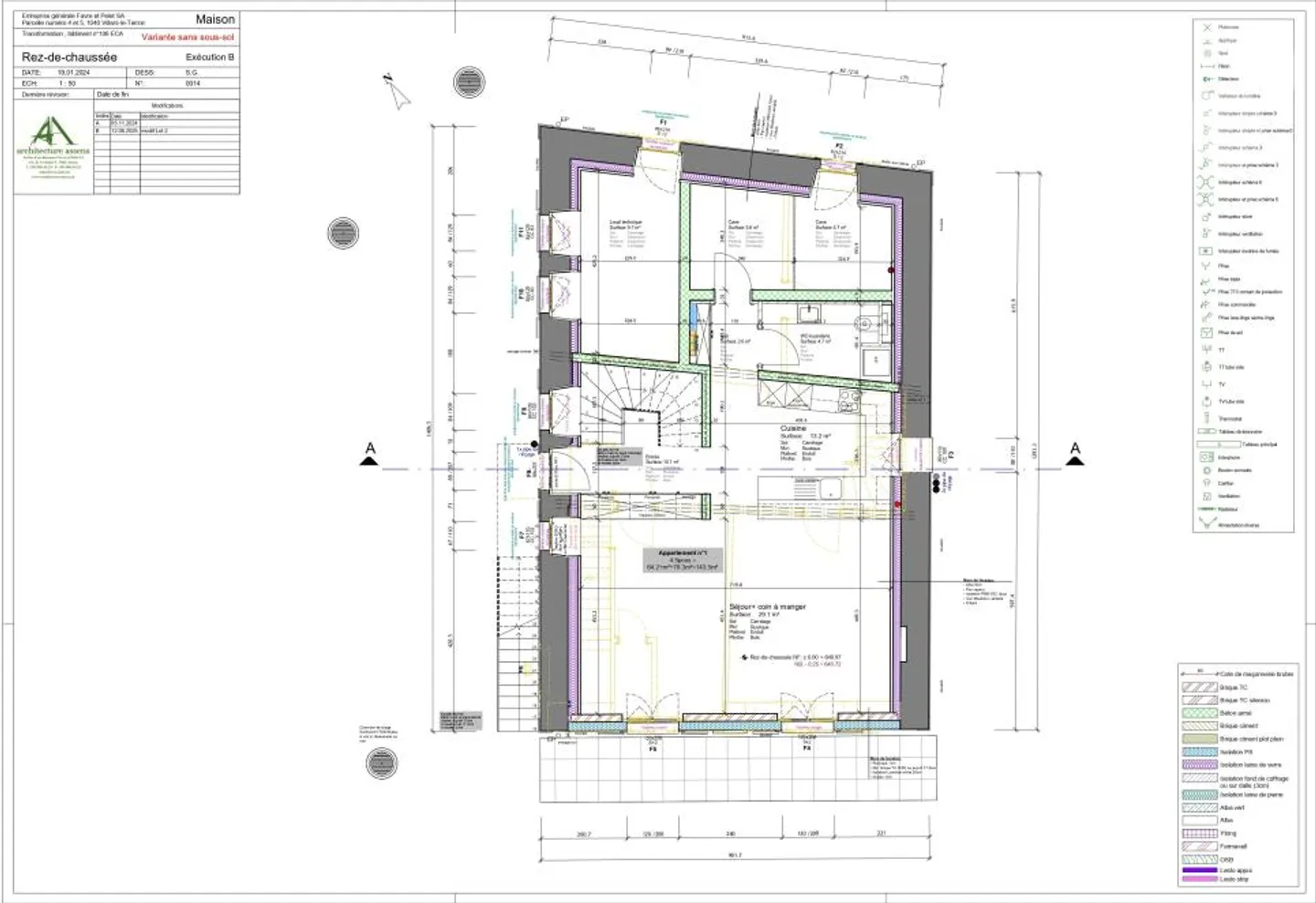 Villars-le-Terroir: DUPLEX 4.5 Rooms and Office of 143 m2 with Garden and Beautiful Covered Terrace. INCLUDES Cover for 2 Cars - Lot A1 - Photo 8 of 12
