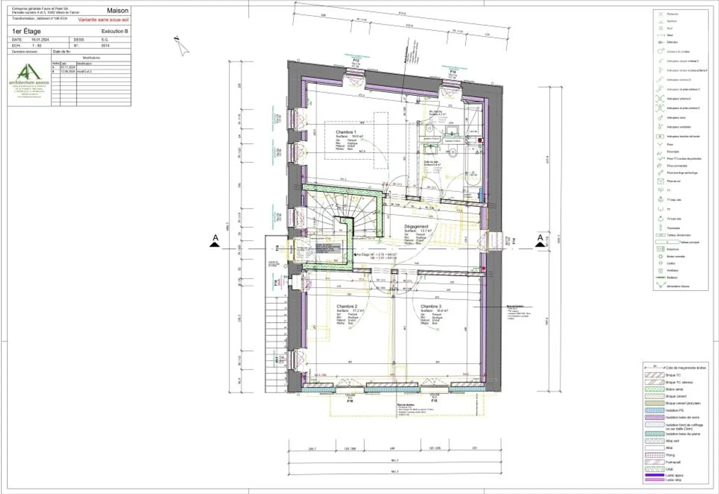 Villars-le-Terroir: DUPLEX 4.5 Rooms and Office of 143 m2 with Garden and Beautiful Covered Terrace. INCLUDES Cover for 2 Cars - Lot A1 - Photo 9 of 12