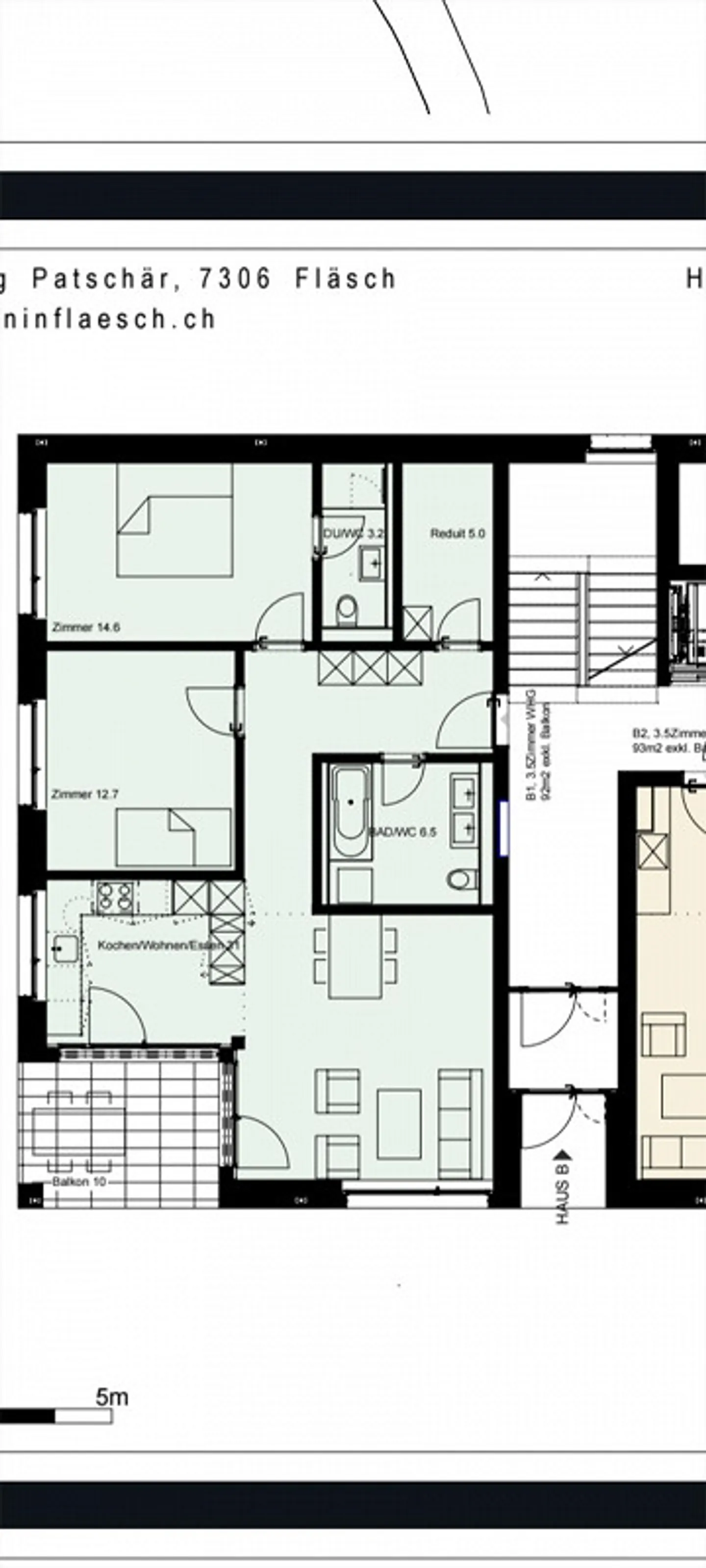 Stilvolle Wohnung in Fläsch - Foto 15 von 15