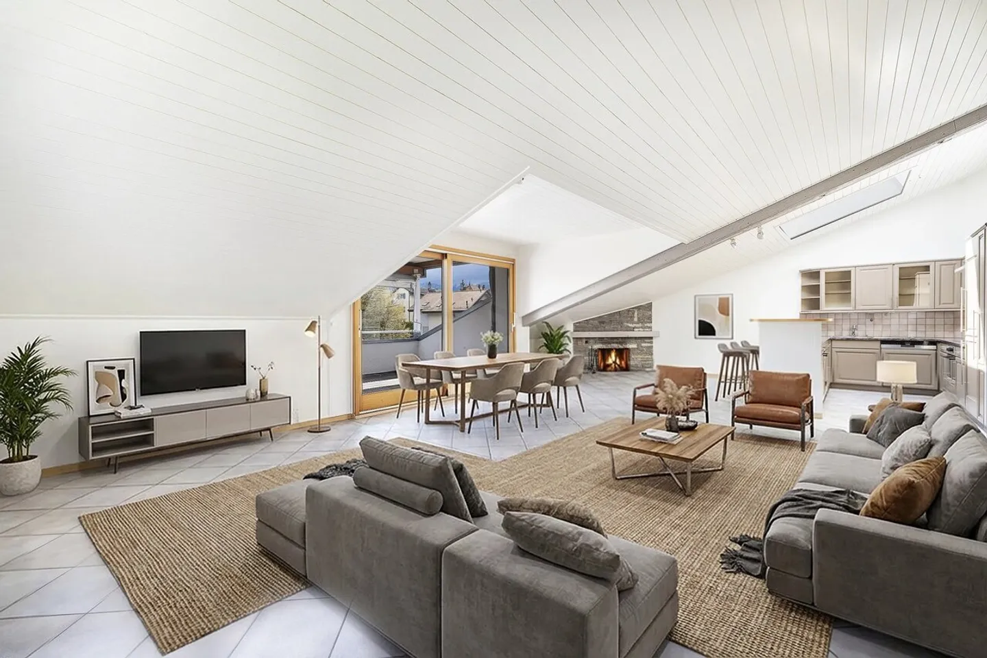 Large and charming 3.5 room apartment on the top floor - Photo 1 of 13