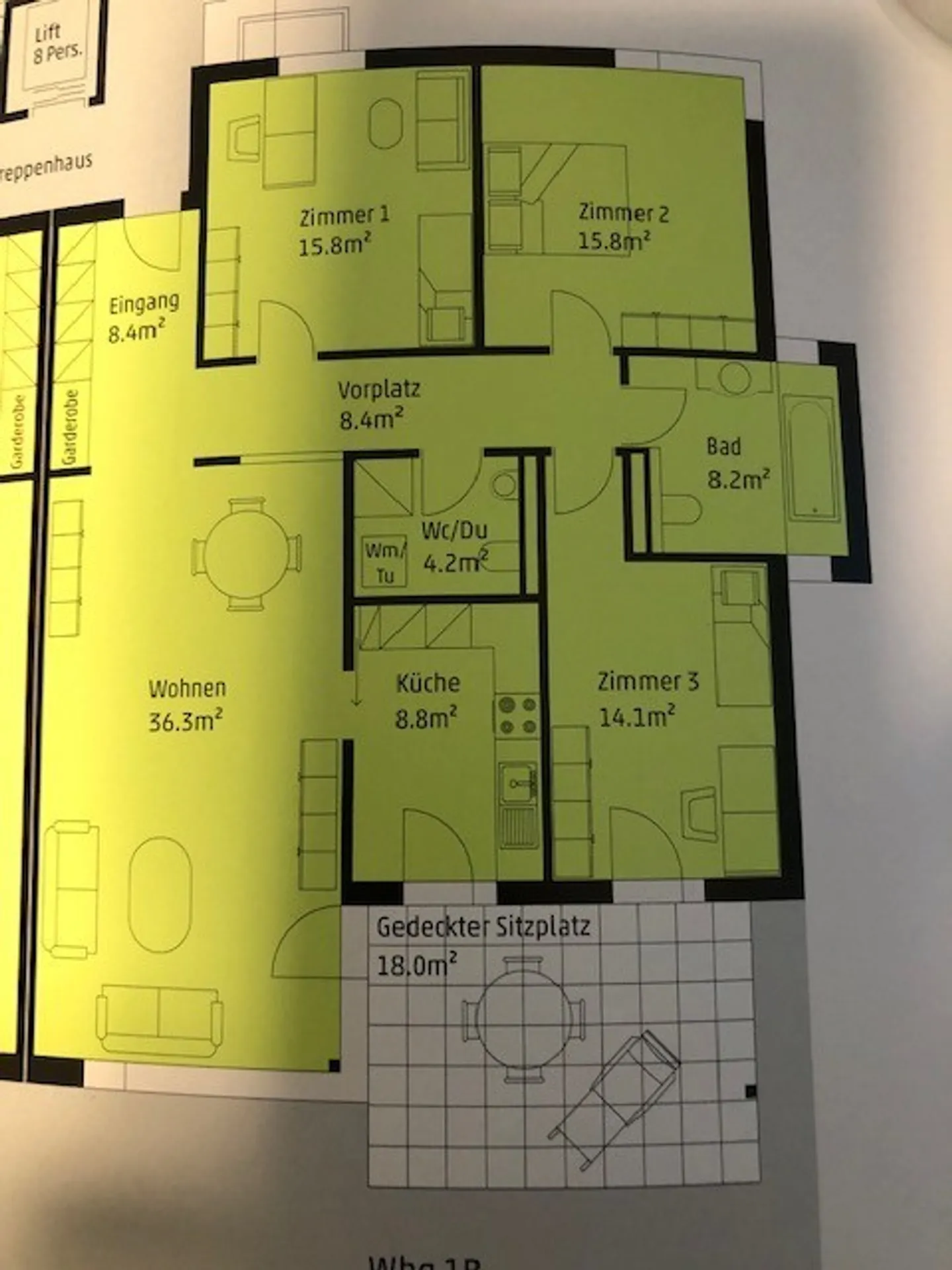 Appartamento 4.5 stanze nuovo con standard di proprietà in affitto - Foto 7 di 8