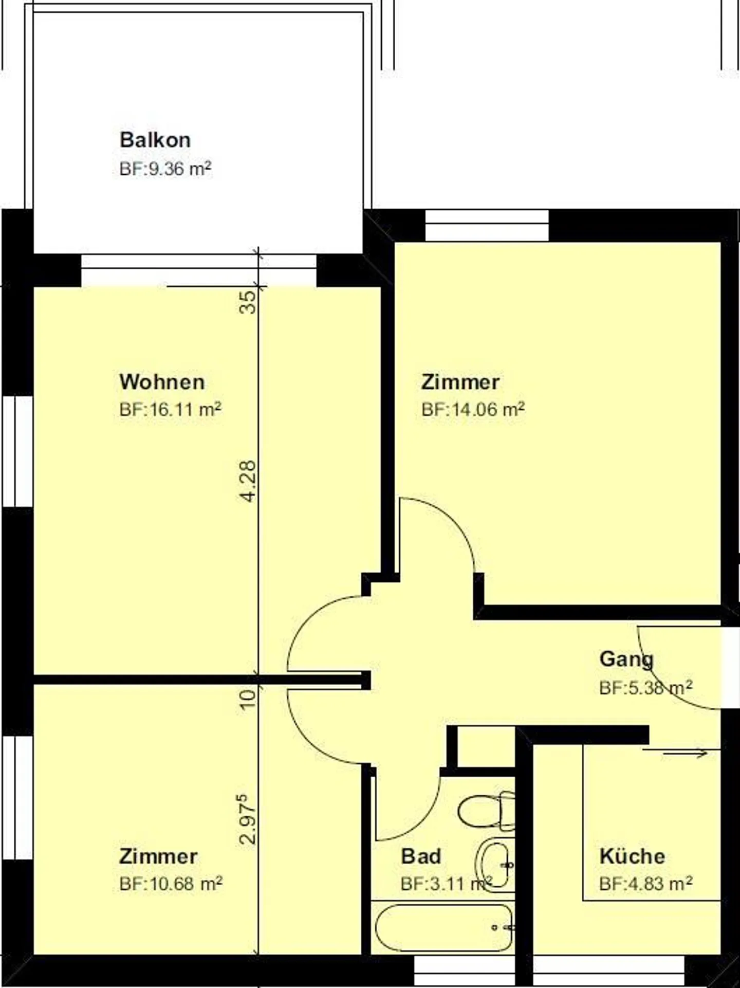 3.0 Room Apartment in Sirnach - Photo 9 of 13