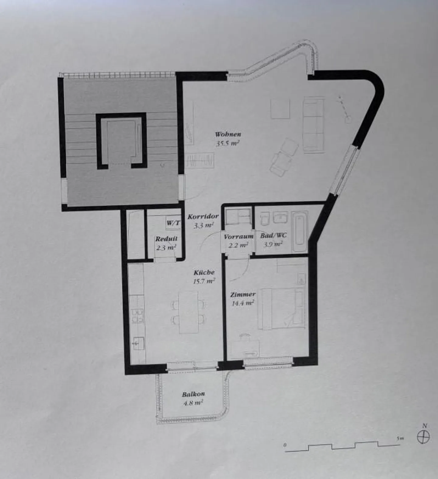 Geräumige moderne Wohnung in Zürich - Foto 6 von 6