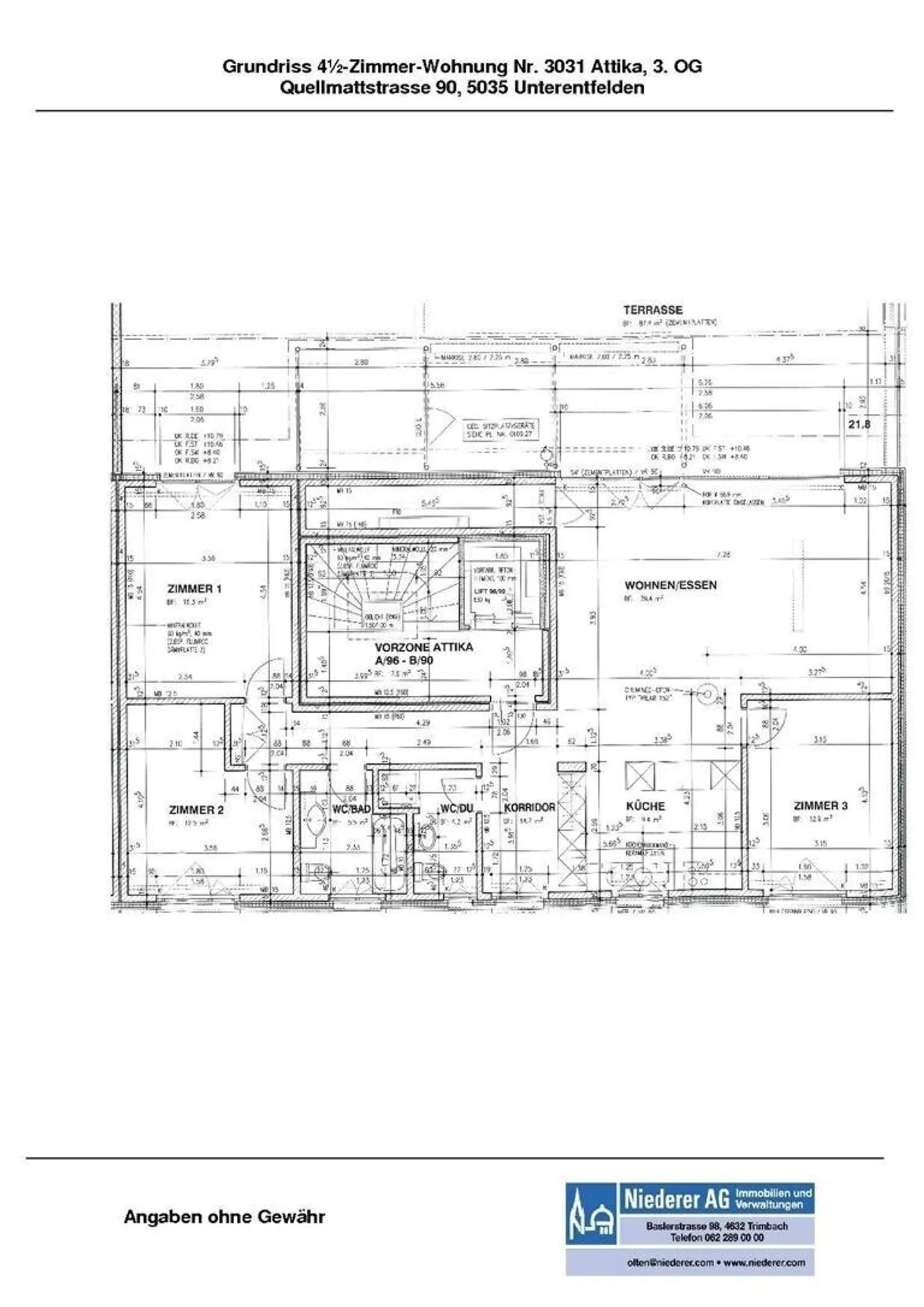 «4.5 Zimmer Attikawohnung» - Foto 8 von 9
