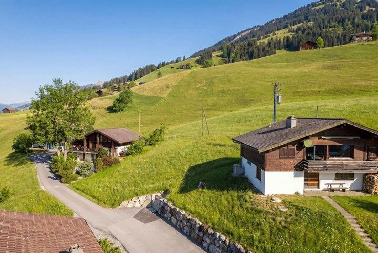 EMPLACEMENT ENSOLEILLÉ À LENK - TERRAIN À BÂTIR DE 747 m² AVEC UN PANORAMA MONTAGNEUX DE RÊVE - Photo 3 sur 9