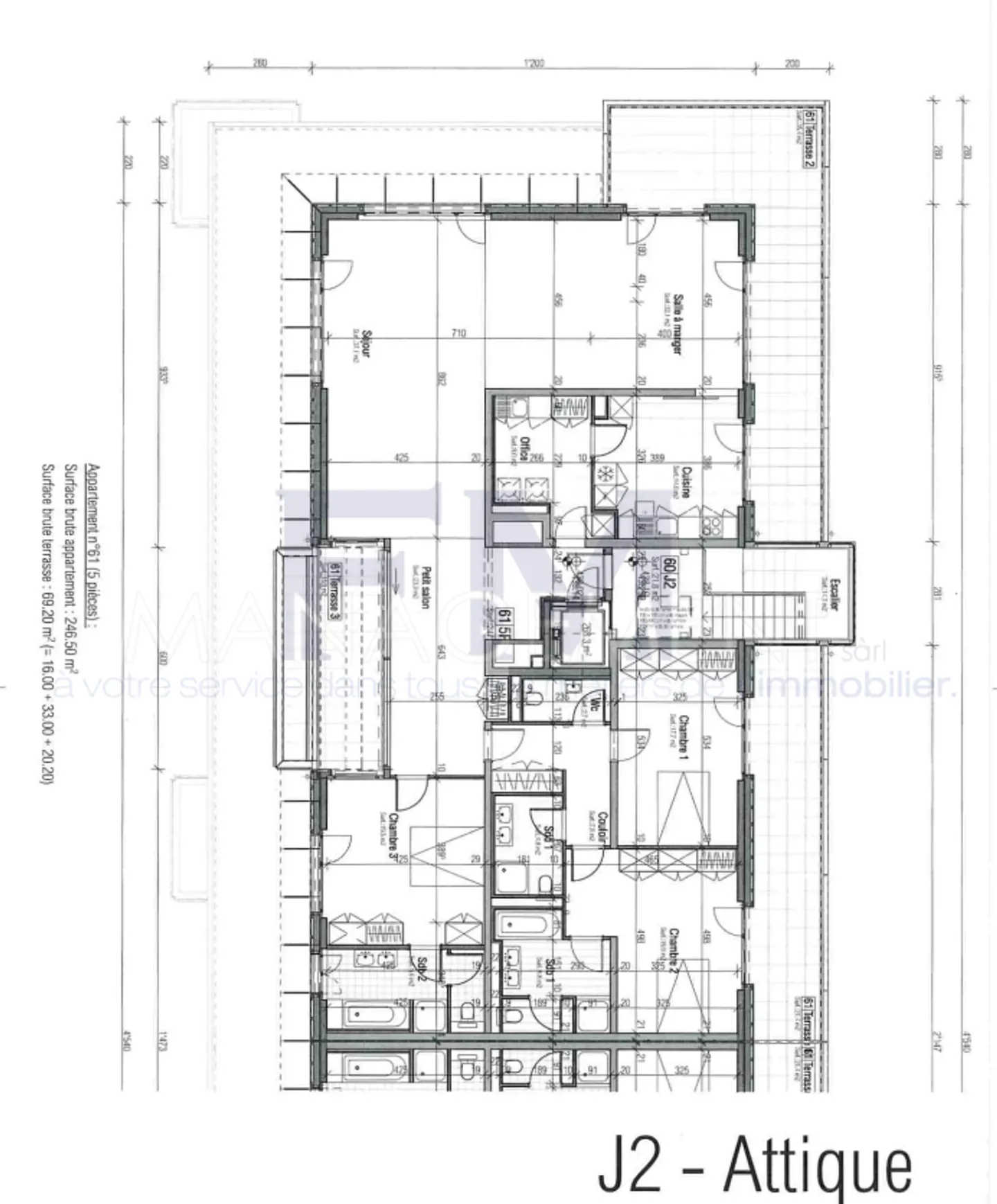 Fiorente/Malagnou Chemin du Velours, 5 camere al 6° piano, ca. 210m2 + Terrazze e Loggia - Foto 13 di 13