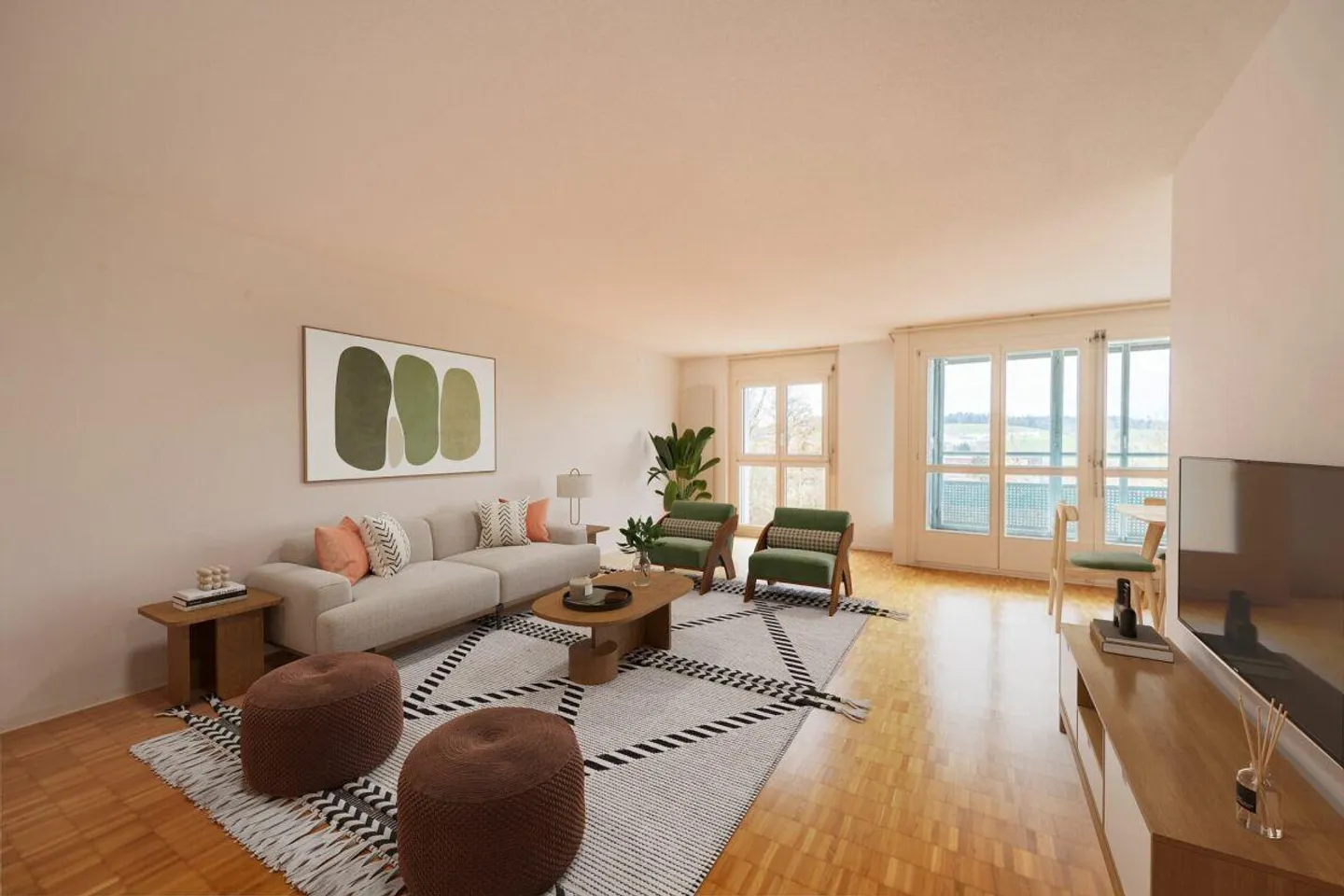 Charming 2.5-room apartment with cozy veranda - Photo 1 of 16