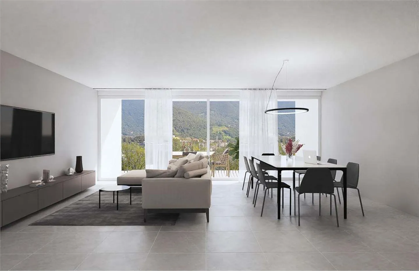 Tesserete - Spettacolare villa a schiera in costruzione - Foto 4 di 9