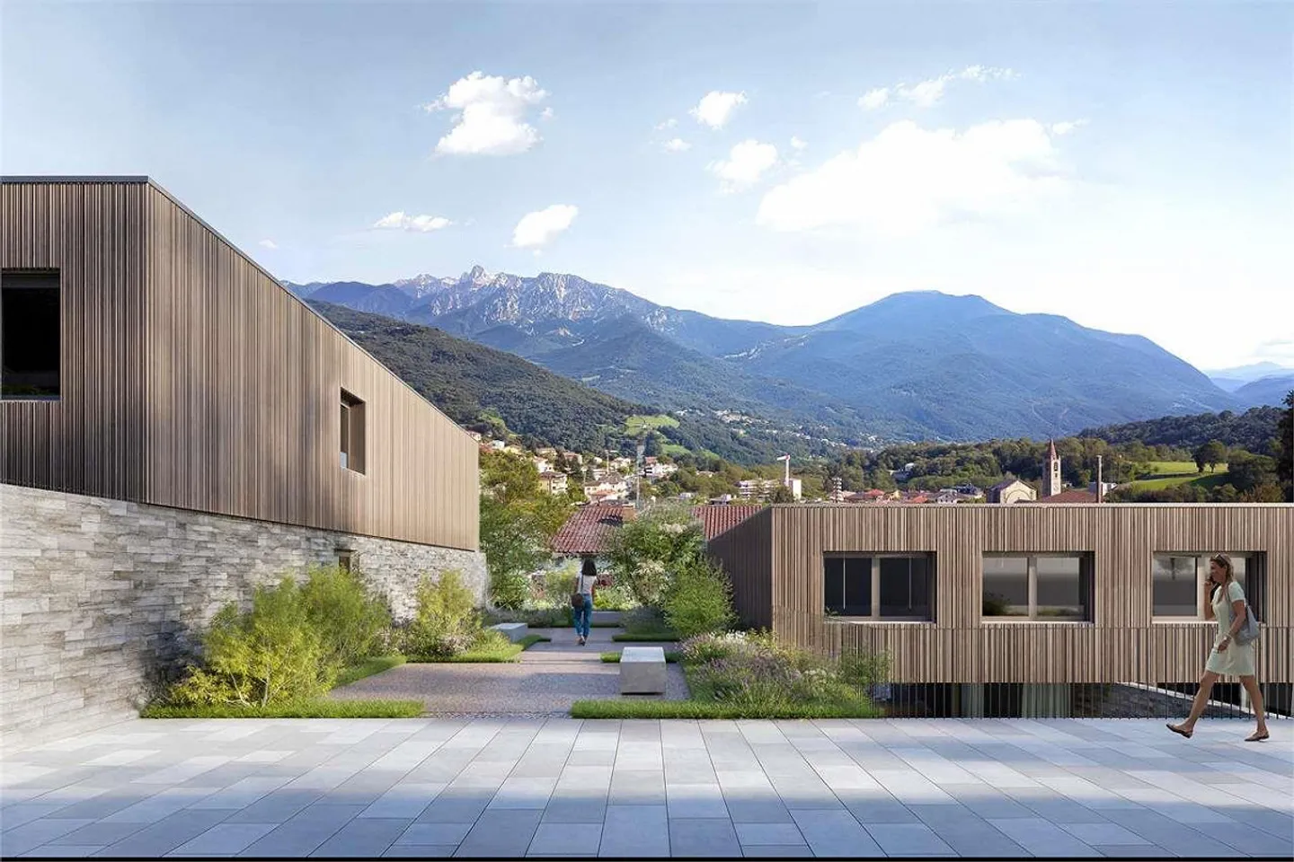 Tesserete - Spettacolare villa a schiera in costruzione - Foto 2 di 9