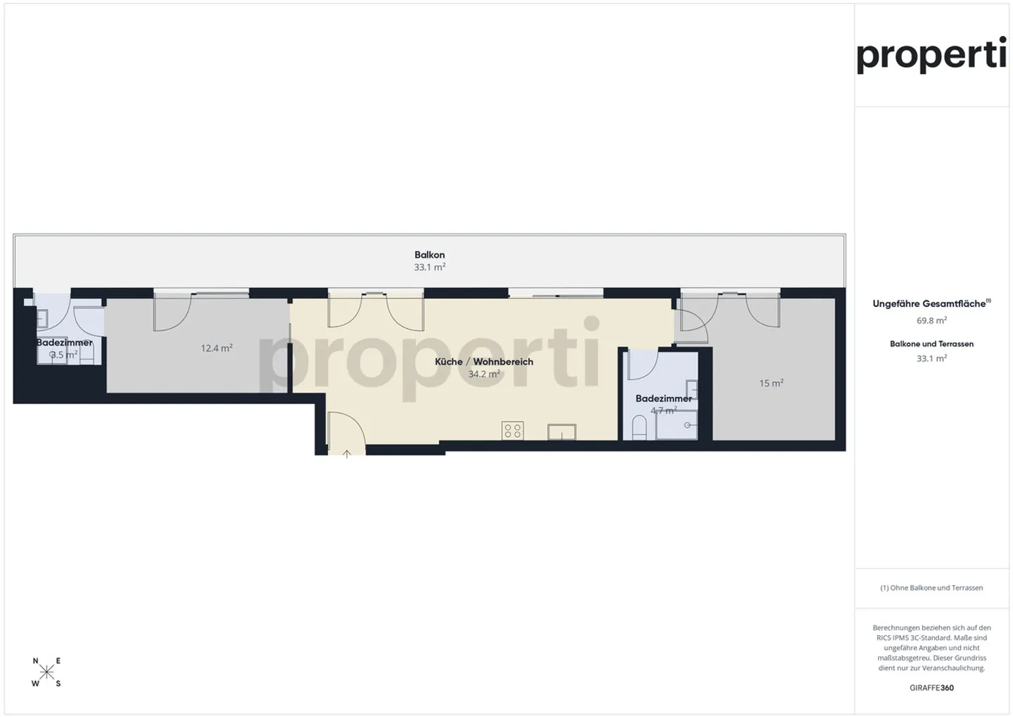 Moderne Wohnung mit Balkon, Basel - Foto 12 von 13