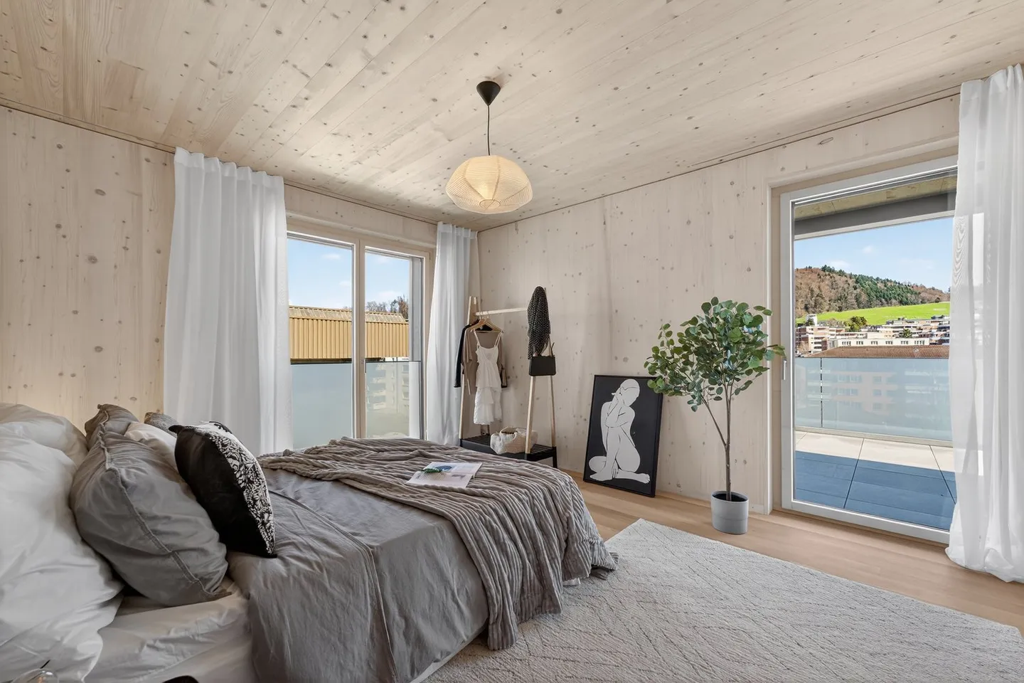 Nouvel appartement en attique avec terrasse et vue panoramique, au cœur de Horw - Photo 9 sur 10