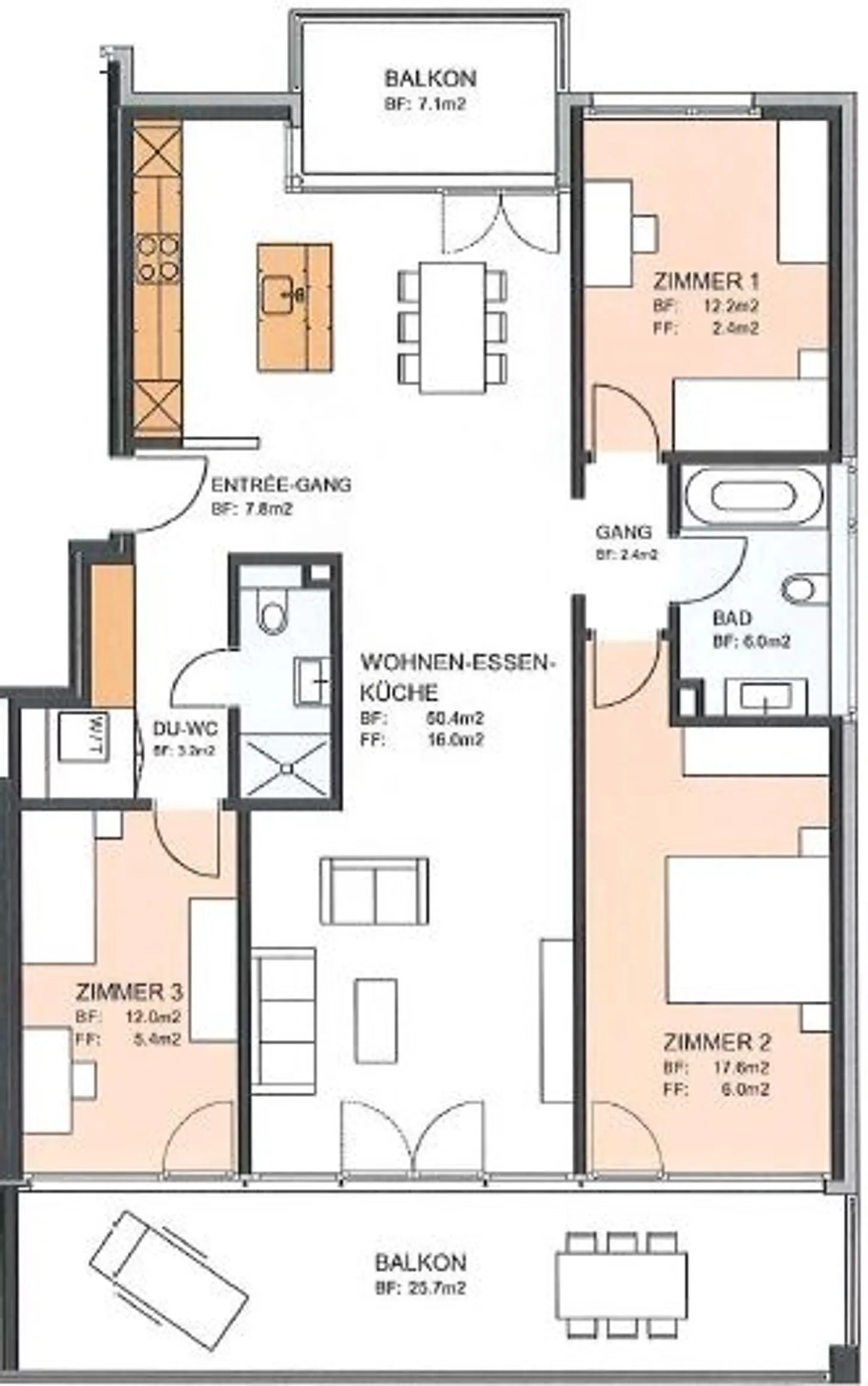 Modernes Apartment mit Komfort - Foto 8 von 8