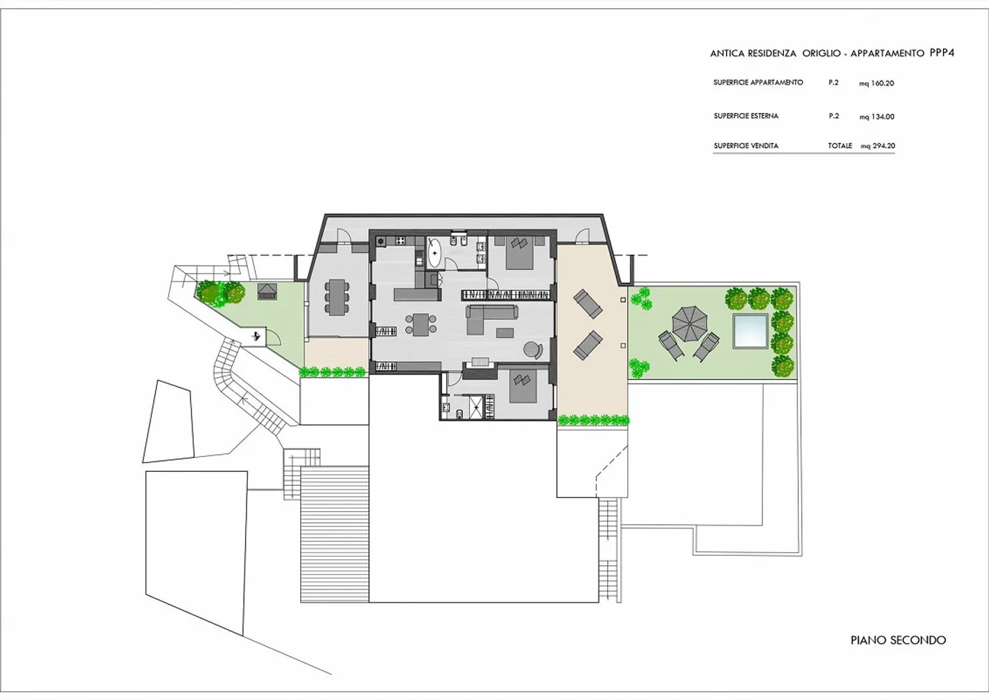 Appartamento in affitto con 4 stanze in un ambiente verde a Origlio - Foto 7 di 7