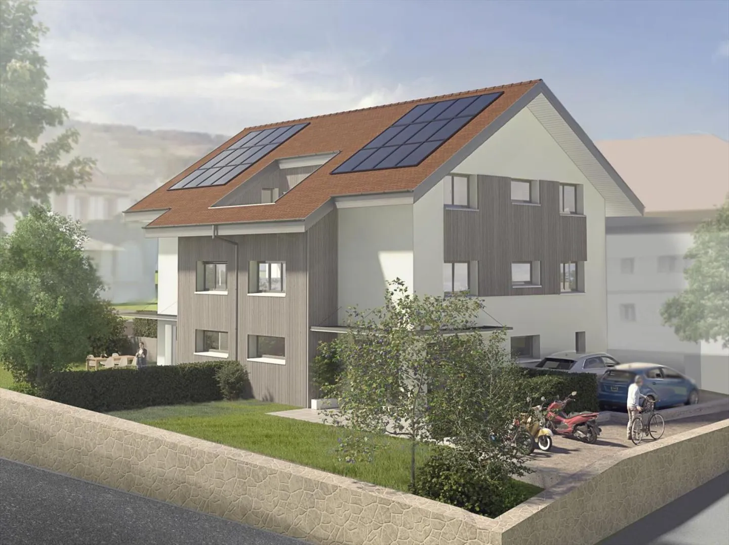 Superbo attico di 4,5 stanze con vista lago all'orizzonte - Foto 4 di 5