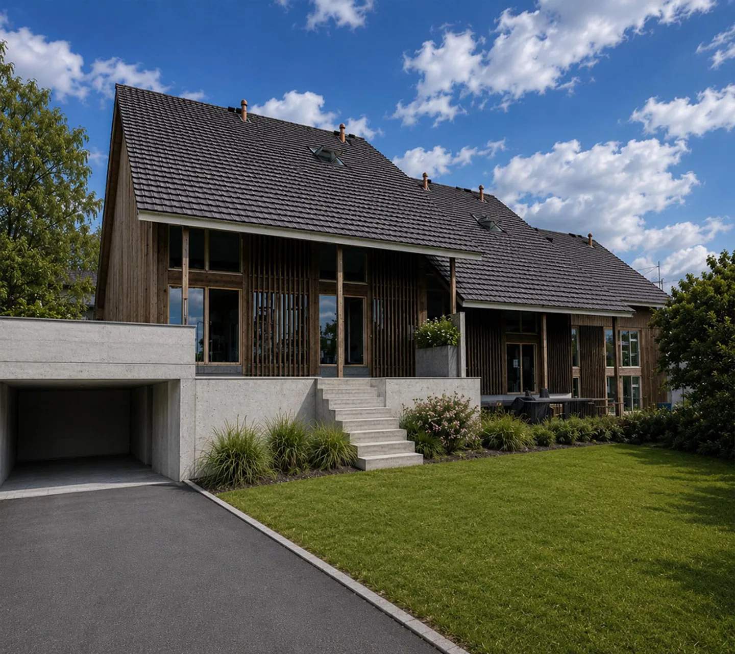 Maisons mitoyennes avec jardin et finitions de haute qualité à Nussbaumen - Photo 1 sur 6