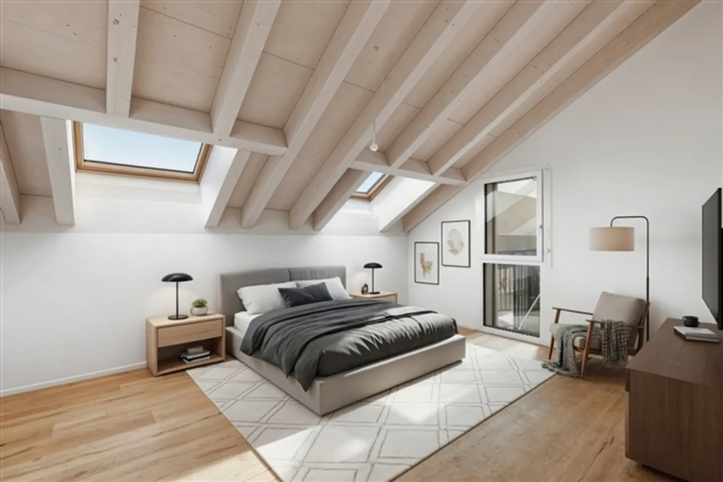 Stilvolles Duplex mit Aussicht - Foto 2 von 8