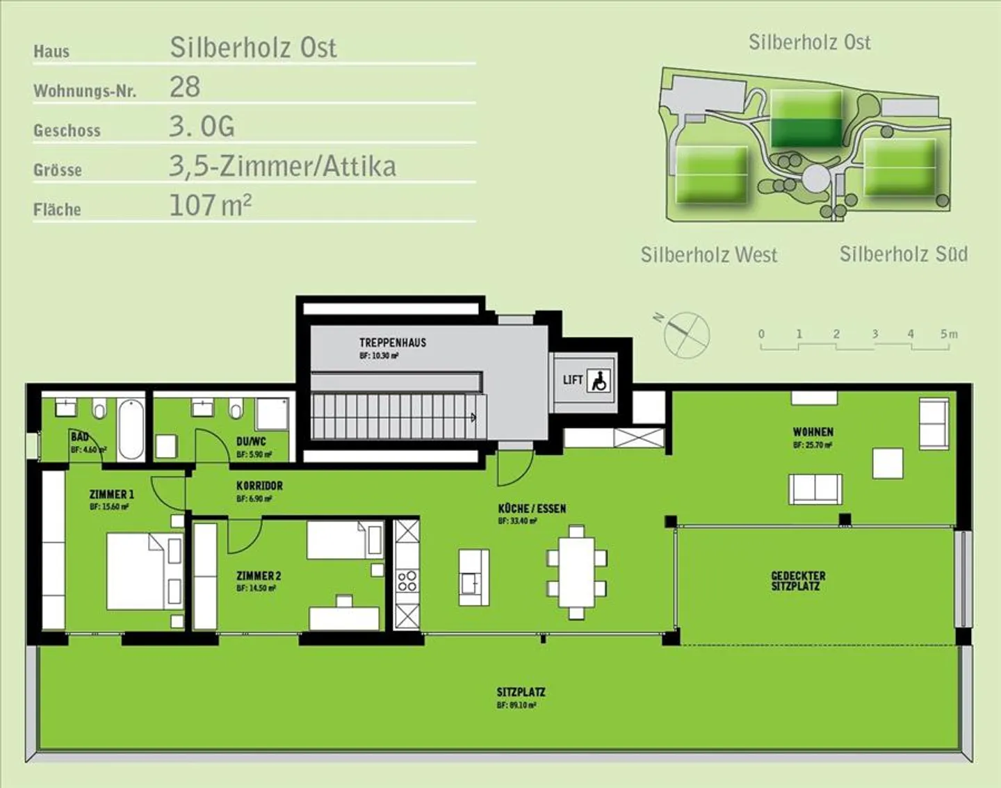 Elegante Attikawohnung in Romanshorn - Foto 12 von 12