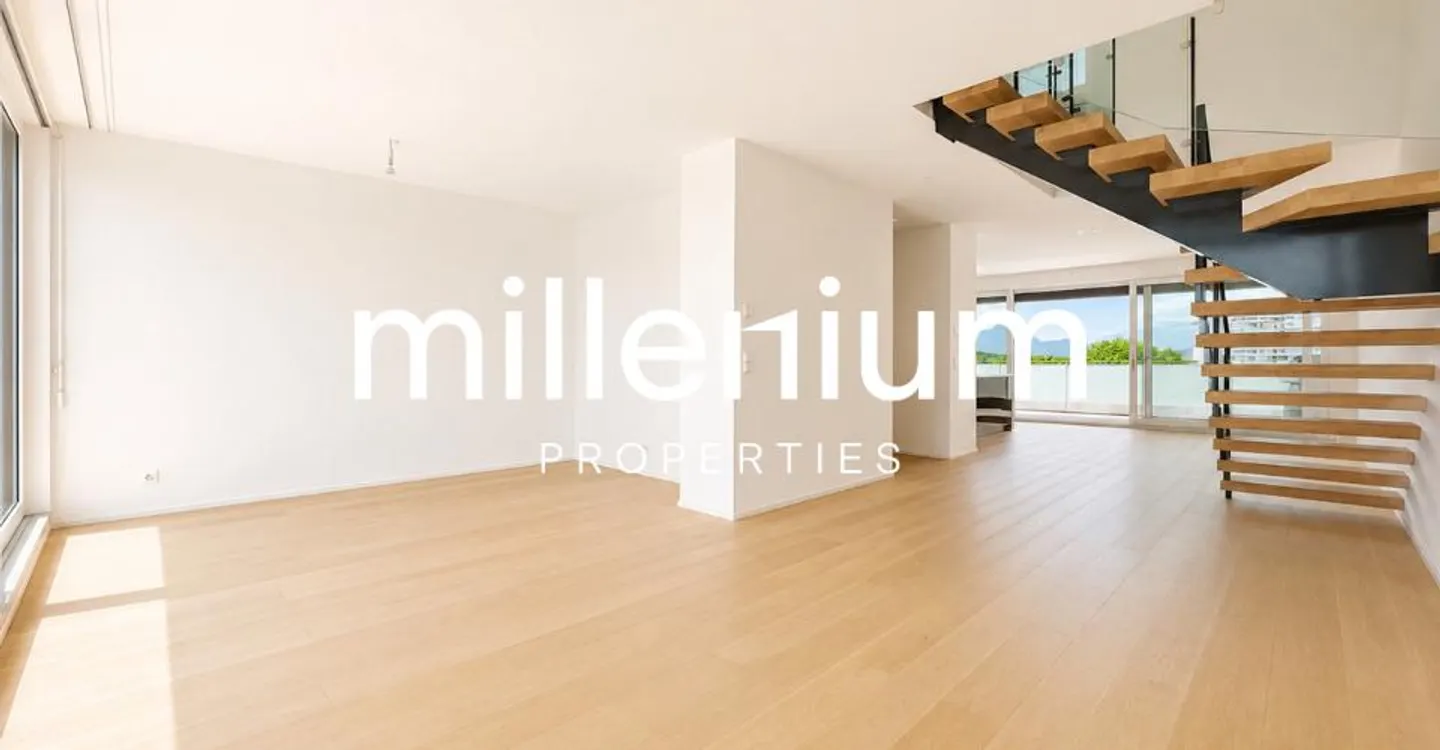 Superb penthouse duplex with lake and Mont-Blanc view in Chêne-Bougeries - Photo 2 of 11