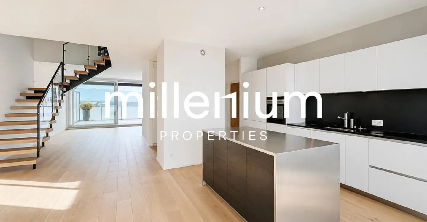 Superb penthouse duplex with lake and Mont-Blanc view in Chêne-Bougeries - Photo 3 of 11