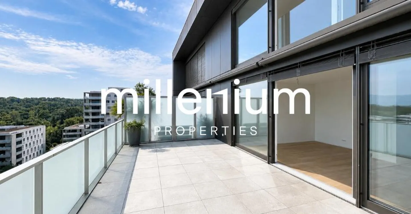 Superb penthouse duplex with lake and Mont-Blanc view in Chêne-Bougeries - Photo 1 of 11