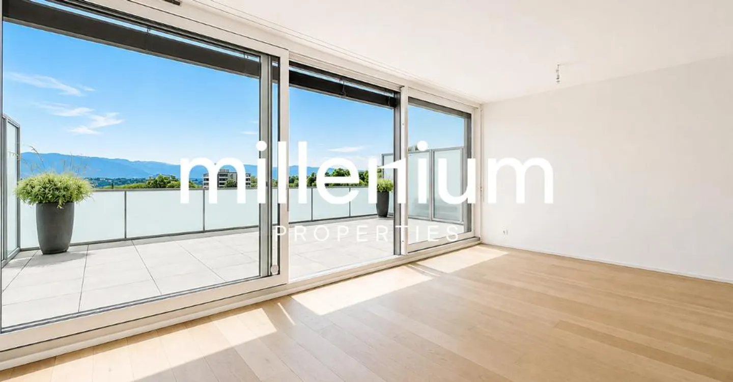 Superb penthouse duplex with lake and Mont-Blanc view in Chêne-Bougeries - Photo 5 of 11