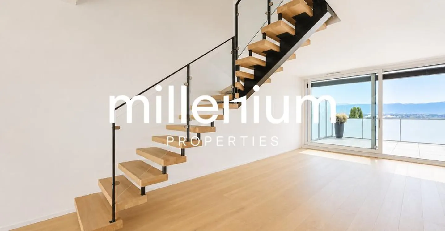 Superb penthouse duplex with lake and Mont-Blanc view in Chêne-Bougeries - Photo 6 of 11