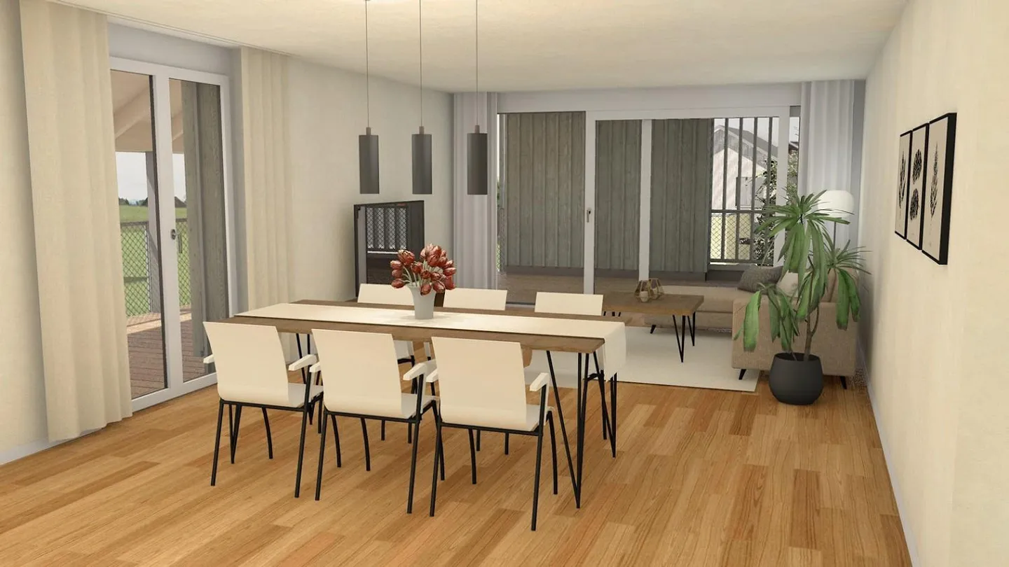 Expérience de vie exclusive avec vue : Appartement moderne de 4,5 pièces - Photo 1 sur 6