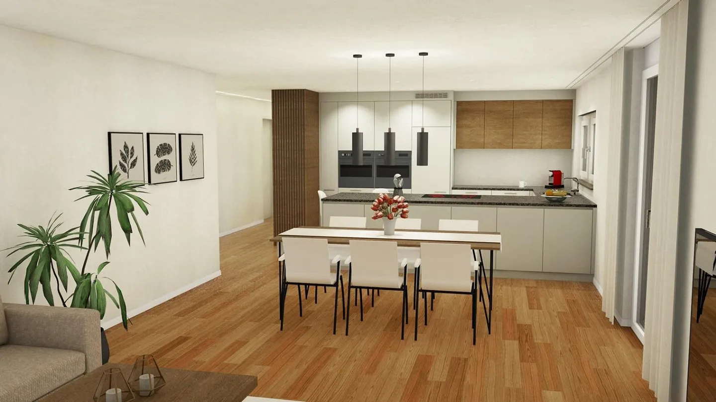 Expérience de vie exclusive avec vue : Appartement moderne de 4,5 pièces - Photo 4 sur 6