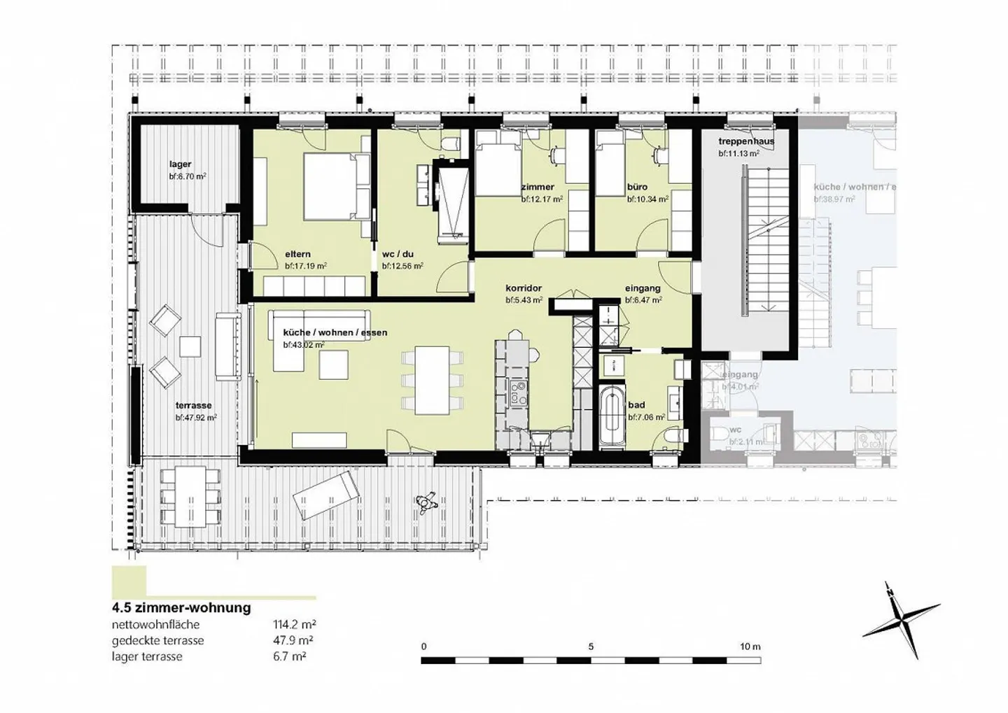 Expérience de vie exclusive avec vue : Appartement moderne de 4,5 pièces - Photo 6 sur 6