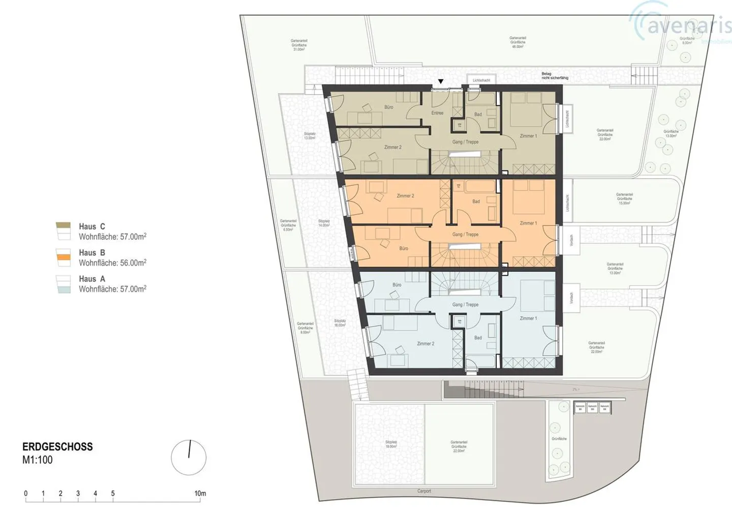 Bienenbergerblick: Nuova costruzione di tre case a schiera premium approvate - Foto 7 di 11