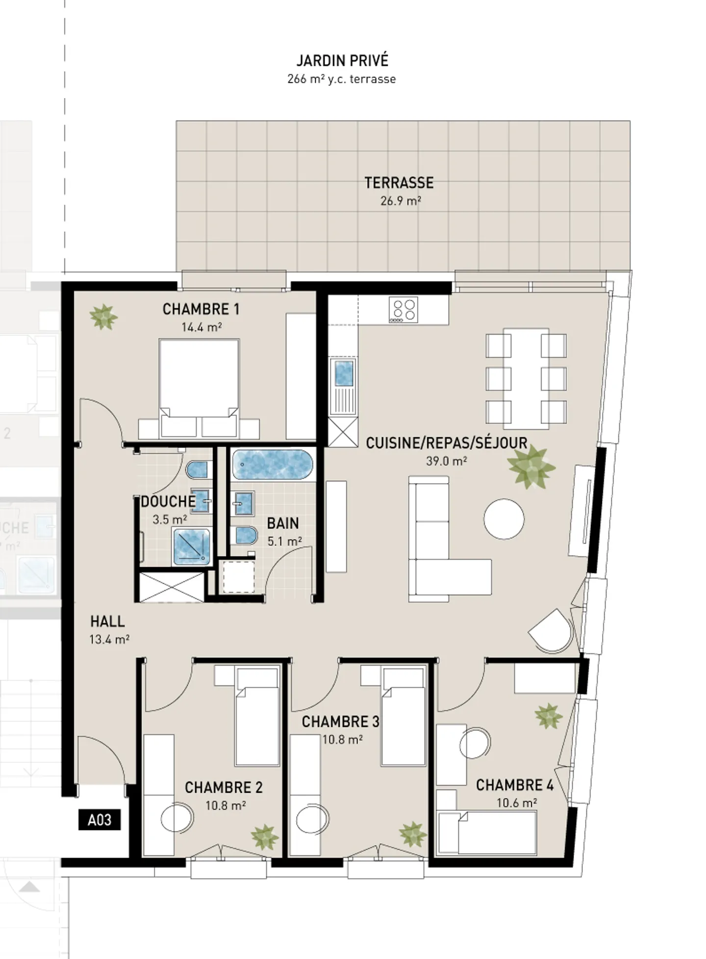 VOUVRY | APPARTAMENTO 5,5p con grande giardino privato - Foto 5 di 9