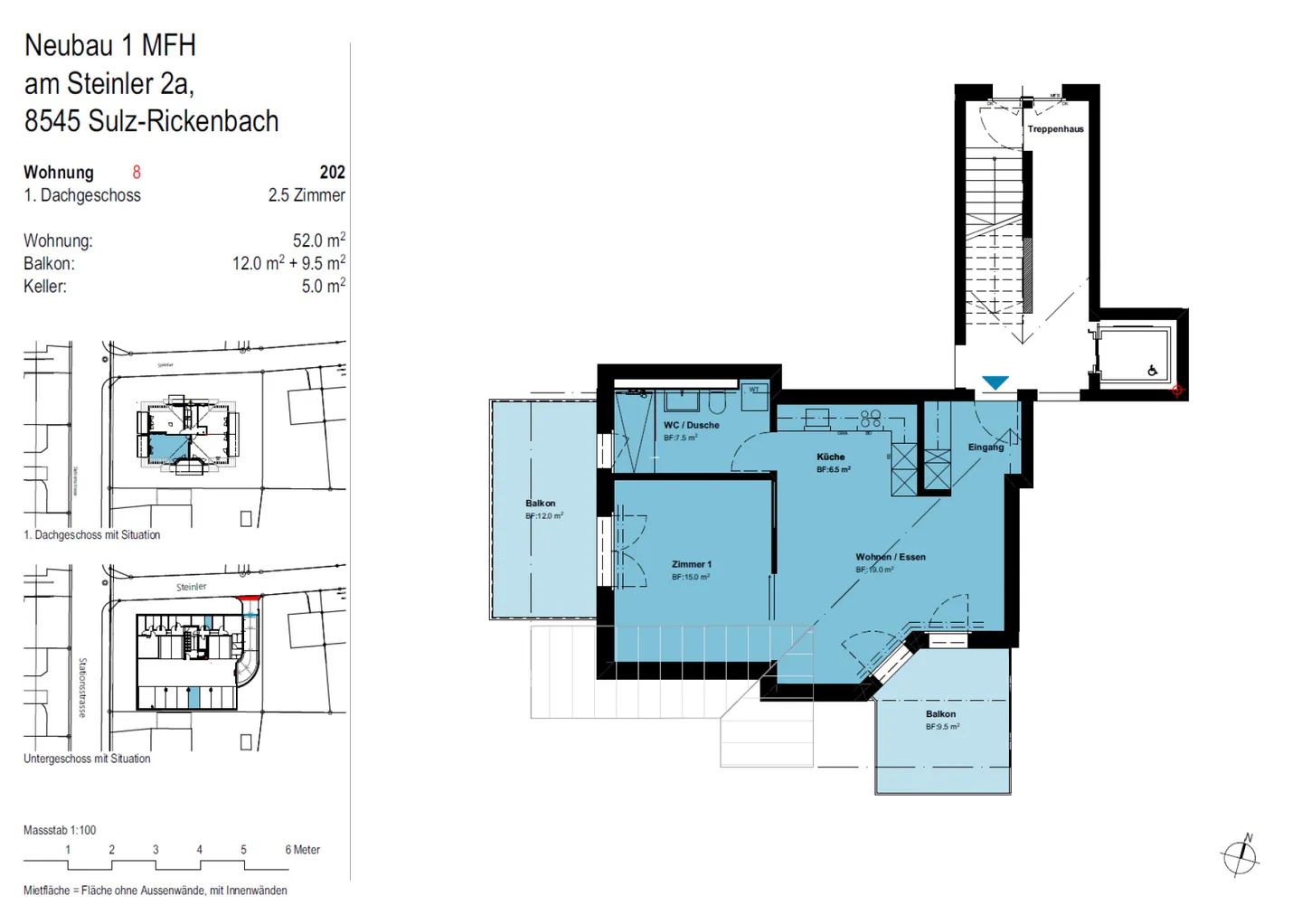 Modern 2.5-room apartment on the 2nd floor in an attractive location in Rickenbach Sulz - Photo 7 of 7