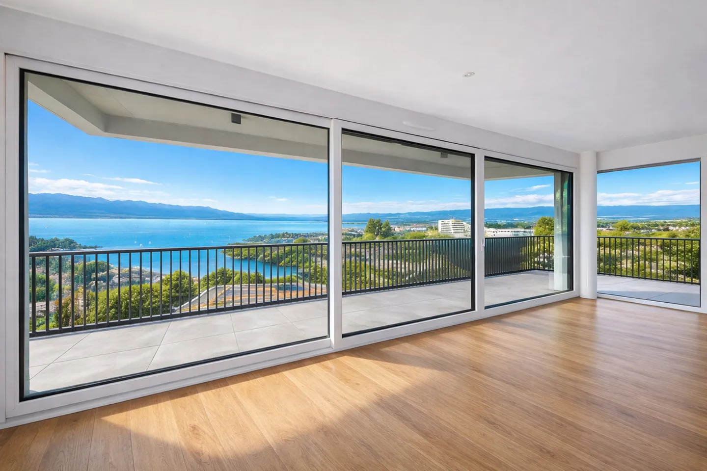 The lake and the Alps in the background! Beautiful new apartment for sale - Photo 1 of 2