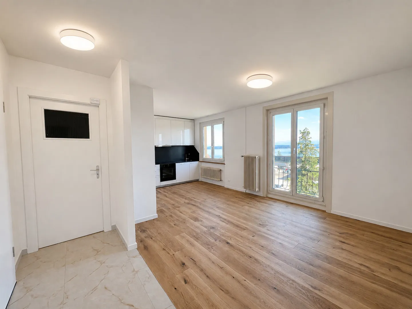 Vollständig renovierte Wohnung mit Blick auf den See und die Alpen - Foto 1 von 7