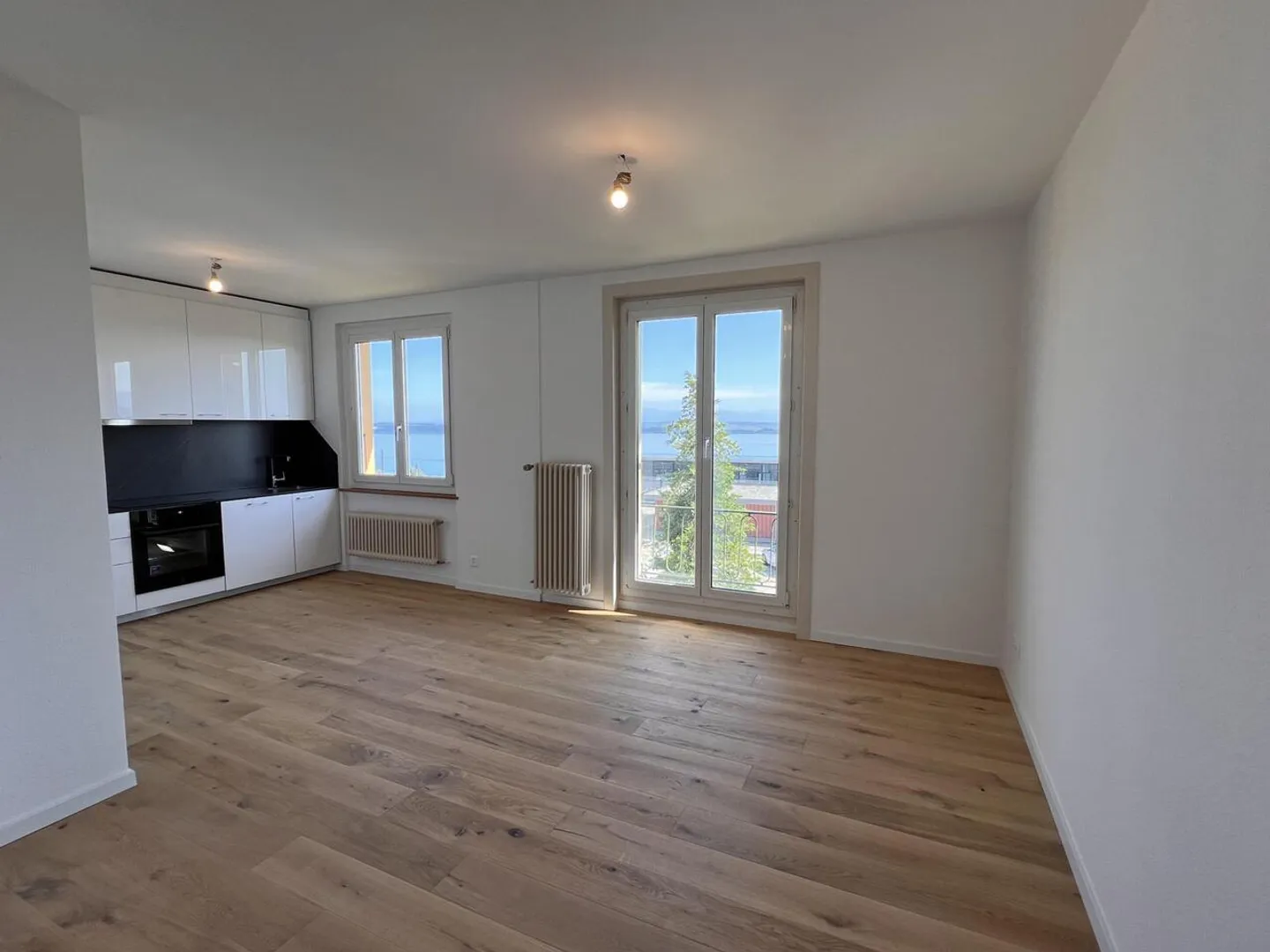 Vollständig renovierte Wohnung mit Blick auf den See und die Alpen - Foto 4 von 7