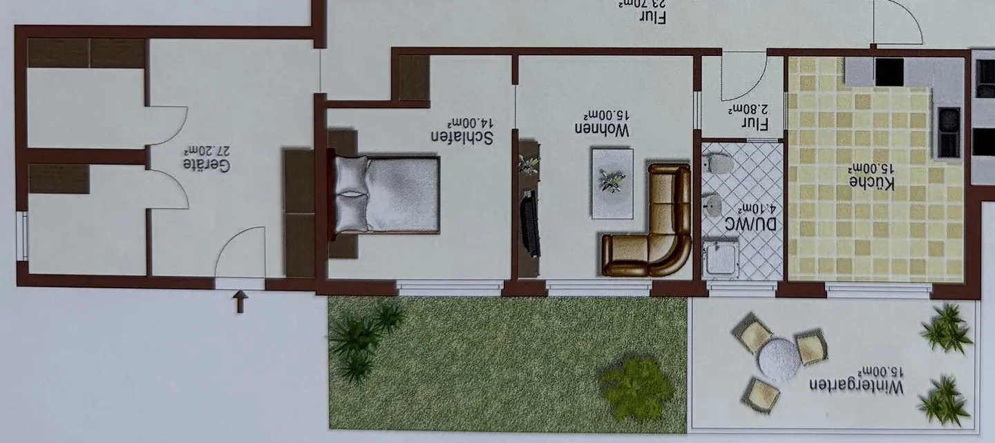 Charmante Wohnung mit Wintergarten - Foto 10 von 10