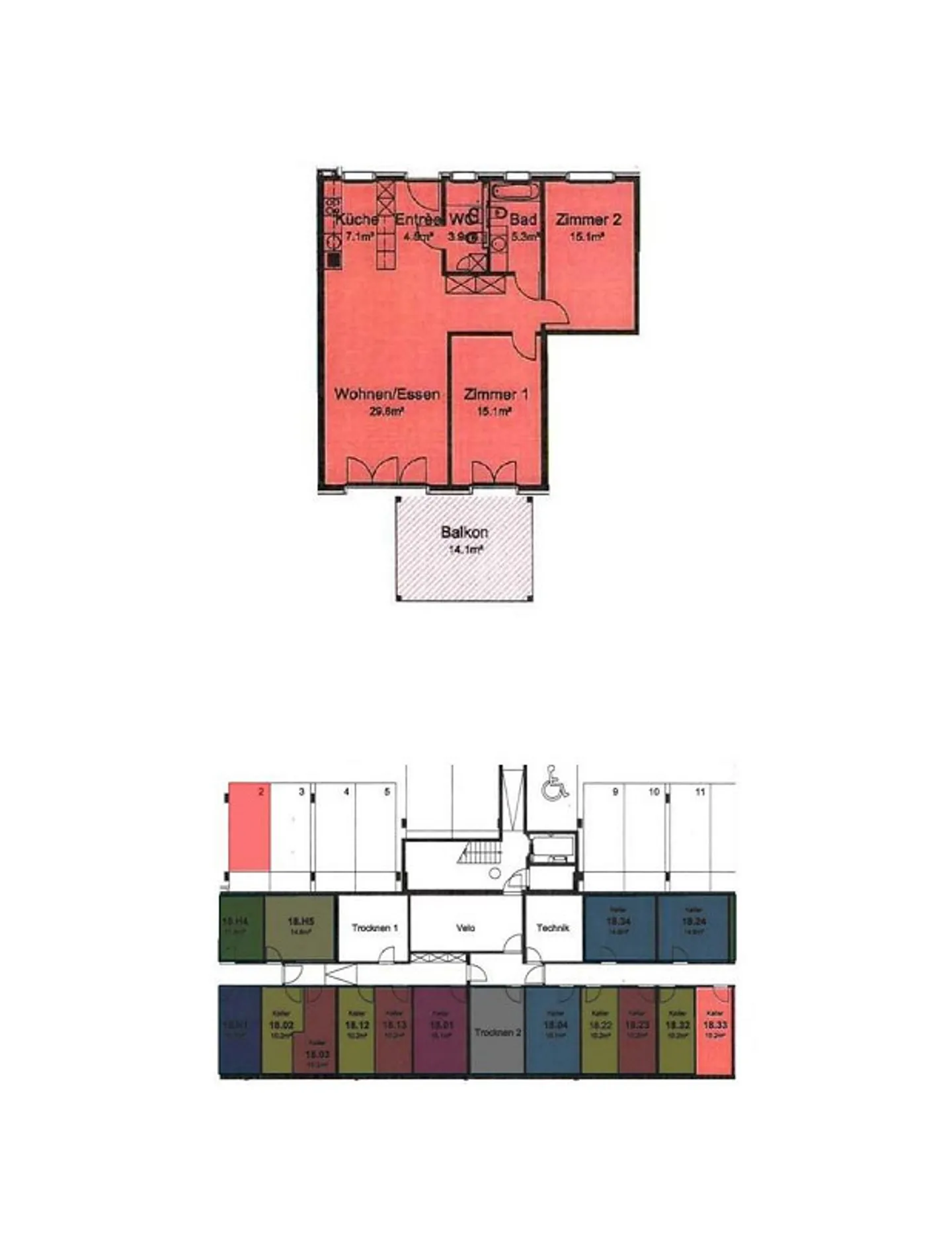 3.5-Zi-Wohnung mit Cheminée, Balkon & Tiefgaragenparkplatz - Foto 18 von 18