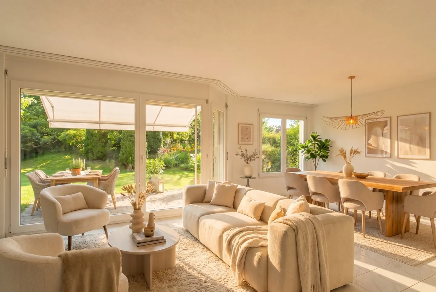 Charmant appartement de 3,5 pièces avec terrasse de jardin et jardin privé à Samstagern - Photo 1 sur 11