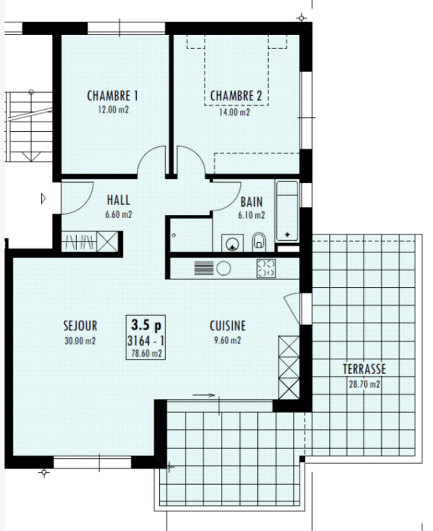 Magnificent 3.5 rooms in Mannens with beautiful terrace and private garden - Photo 6 of 6