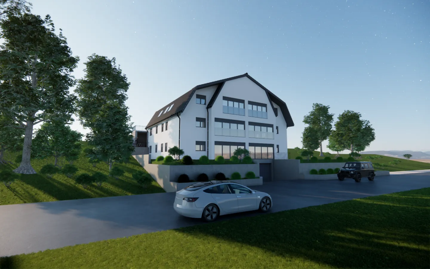 Appartamento attico 4.5 locali con giardino d'inverno e vista libera - nuova costruzione a Rothenfluh (BL) - Foto 4 di 12